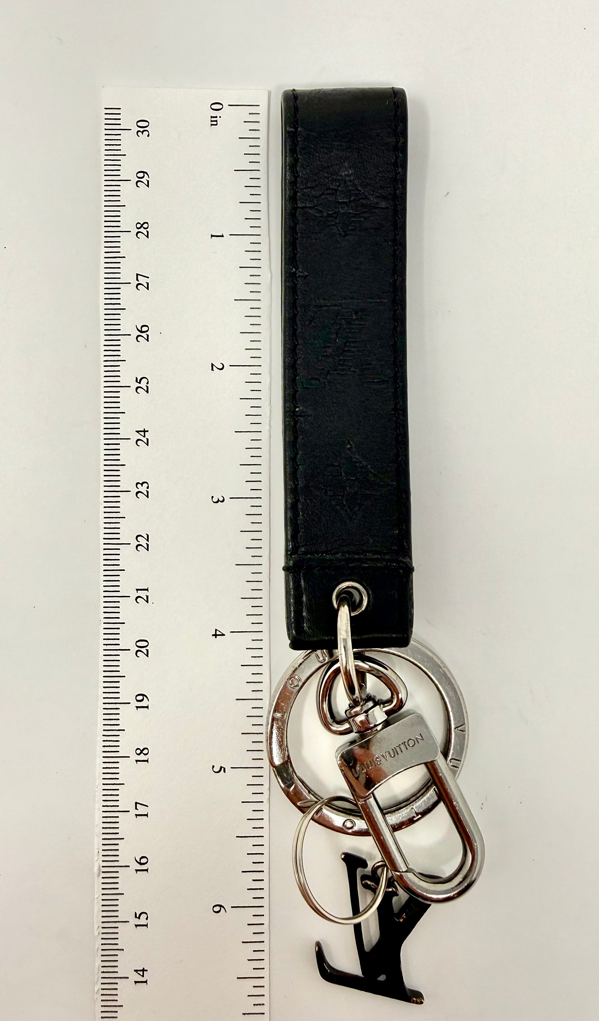 Louis Vuitton LV Shadow Dragonne Key Holder & Bag Charm – (M01298) Black, Full Set
