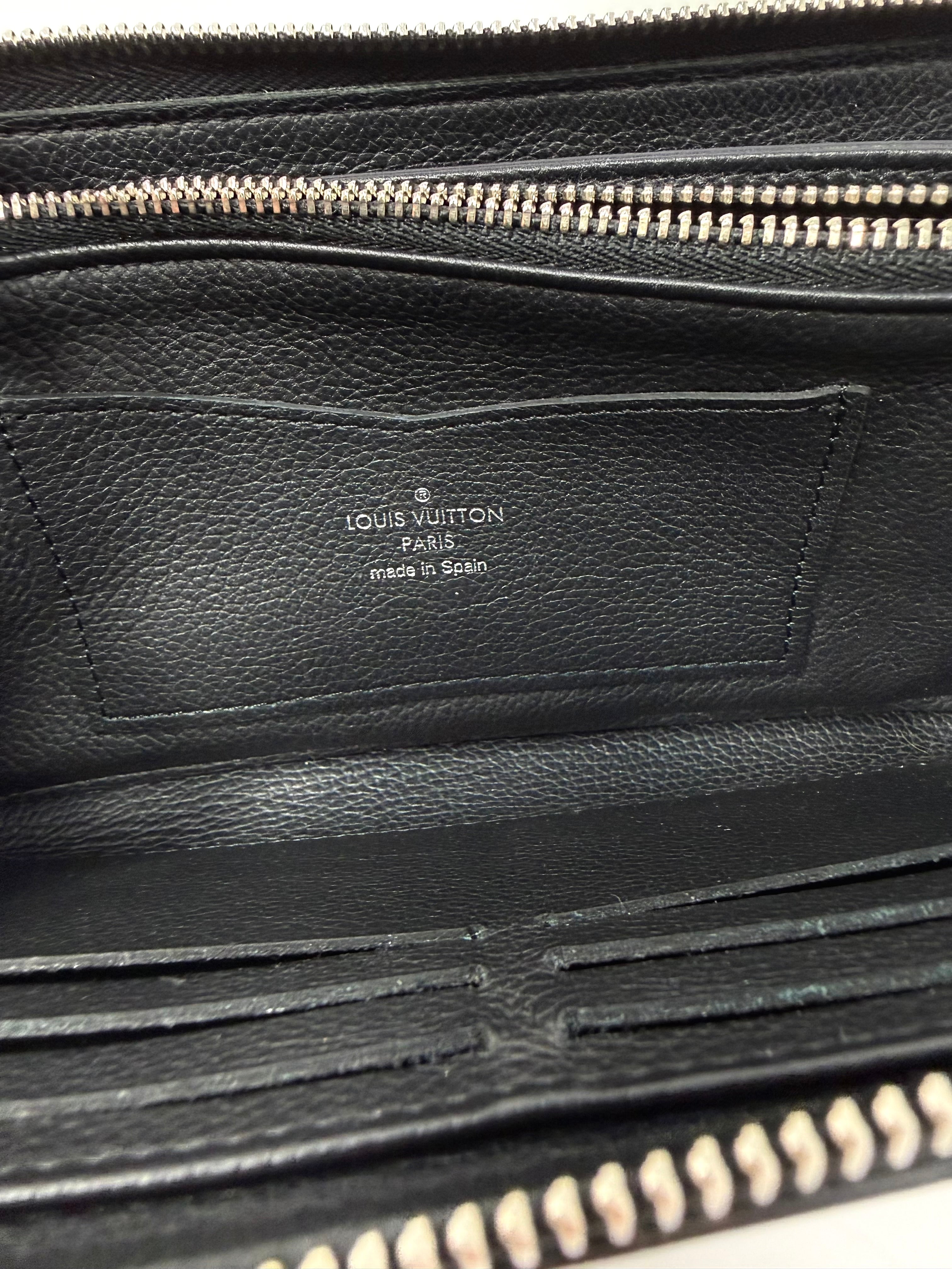 Louis Vuitton Lockme Zippy Wallet – Noir Black Calfskin, UB0129 (2019), Full Set
