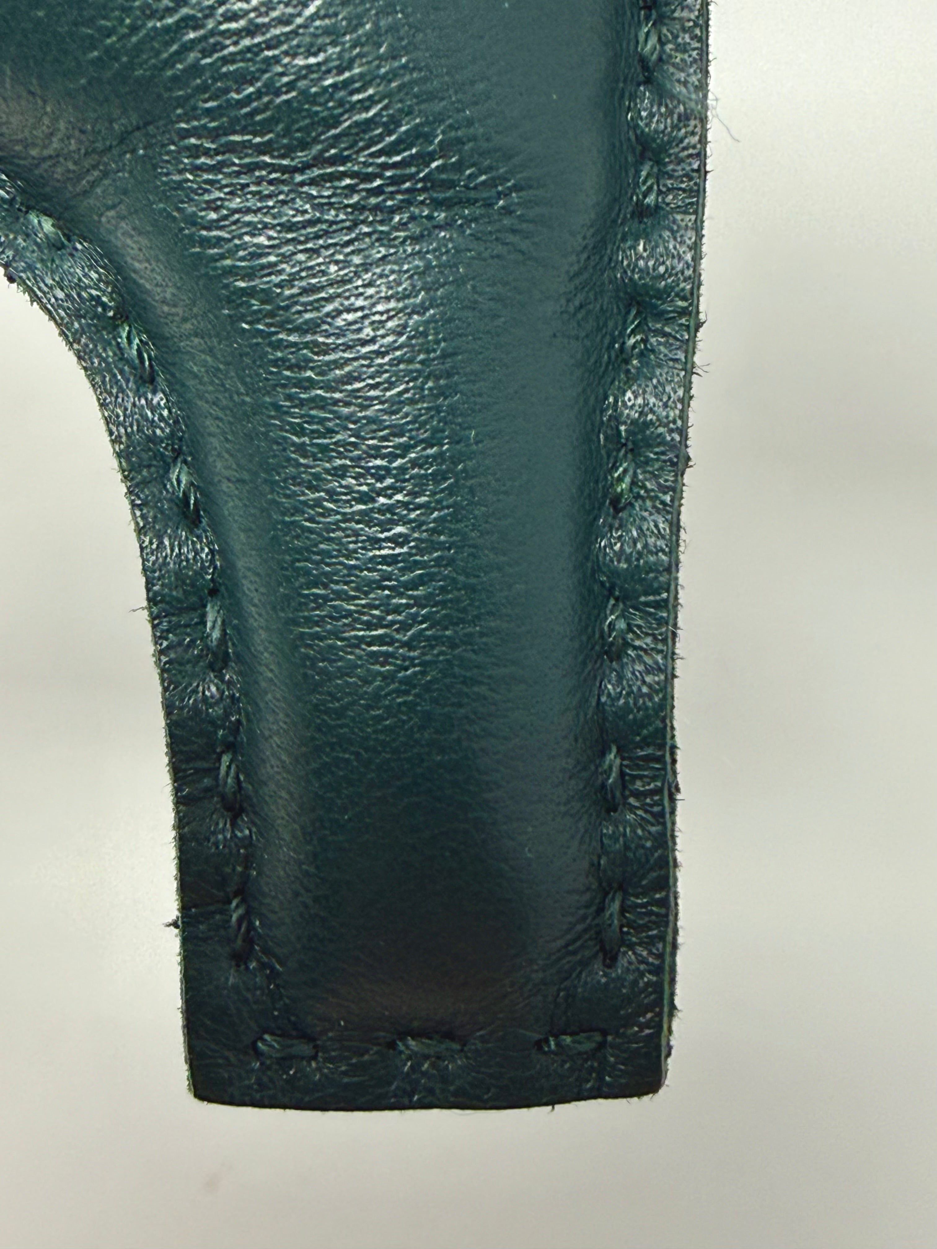 Hermès Rodeo PM Bag Charm in Vert Cyprès