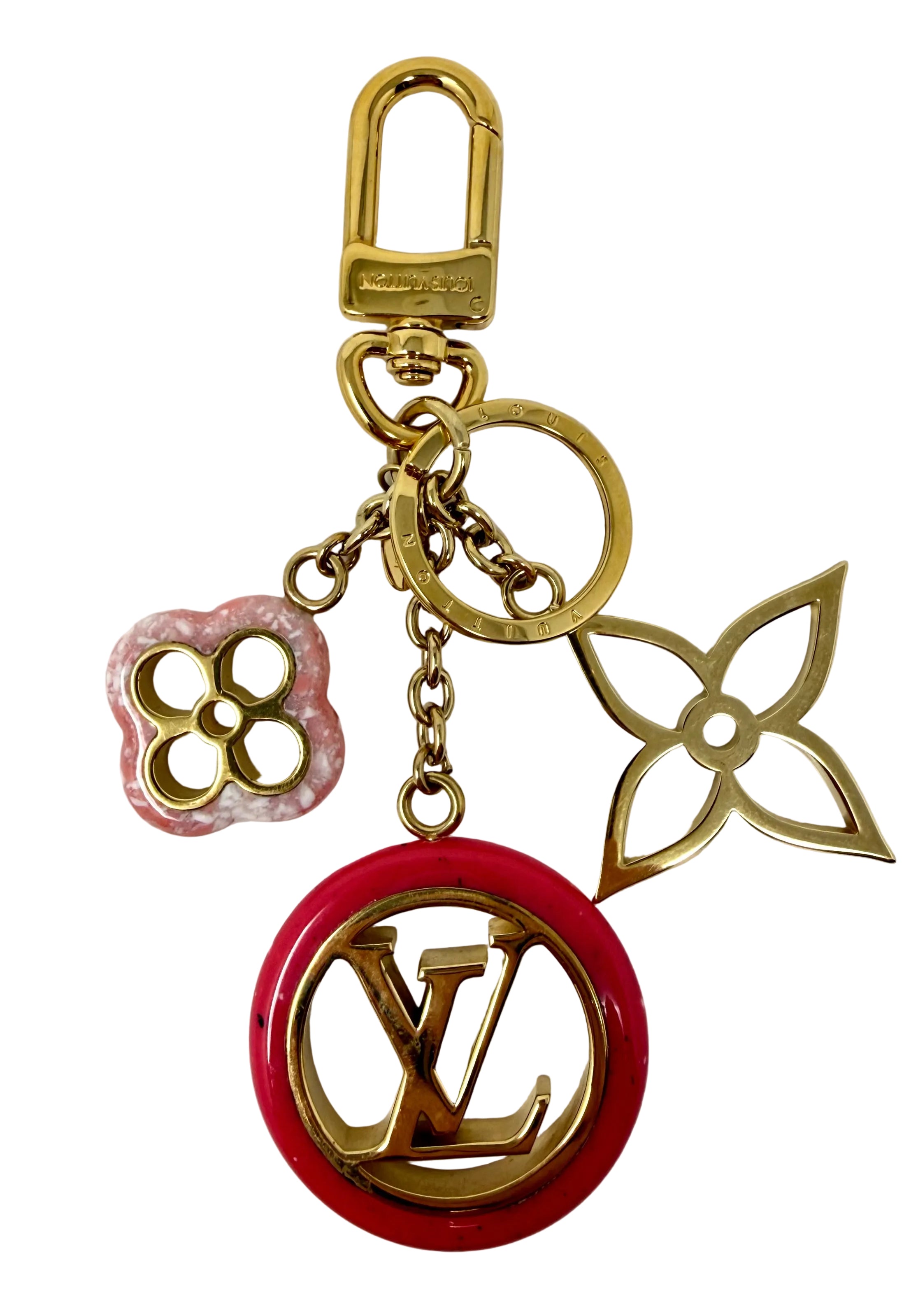 Louis Vuitton Colorline Bag Charm & Key Holder – Pink M64525
