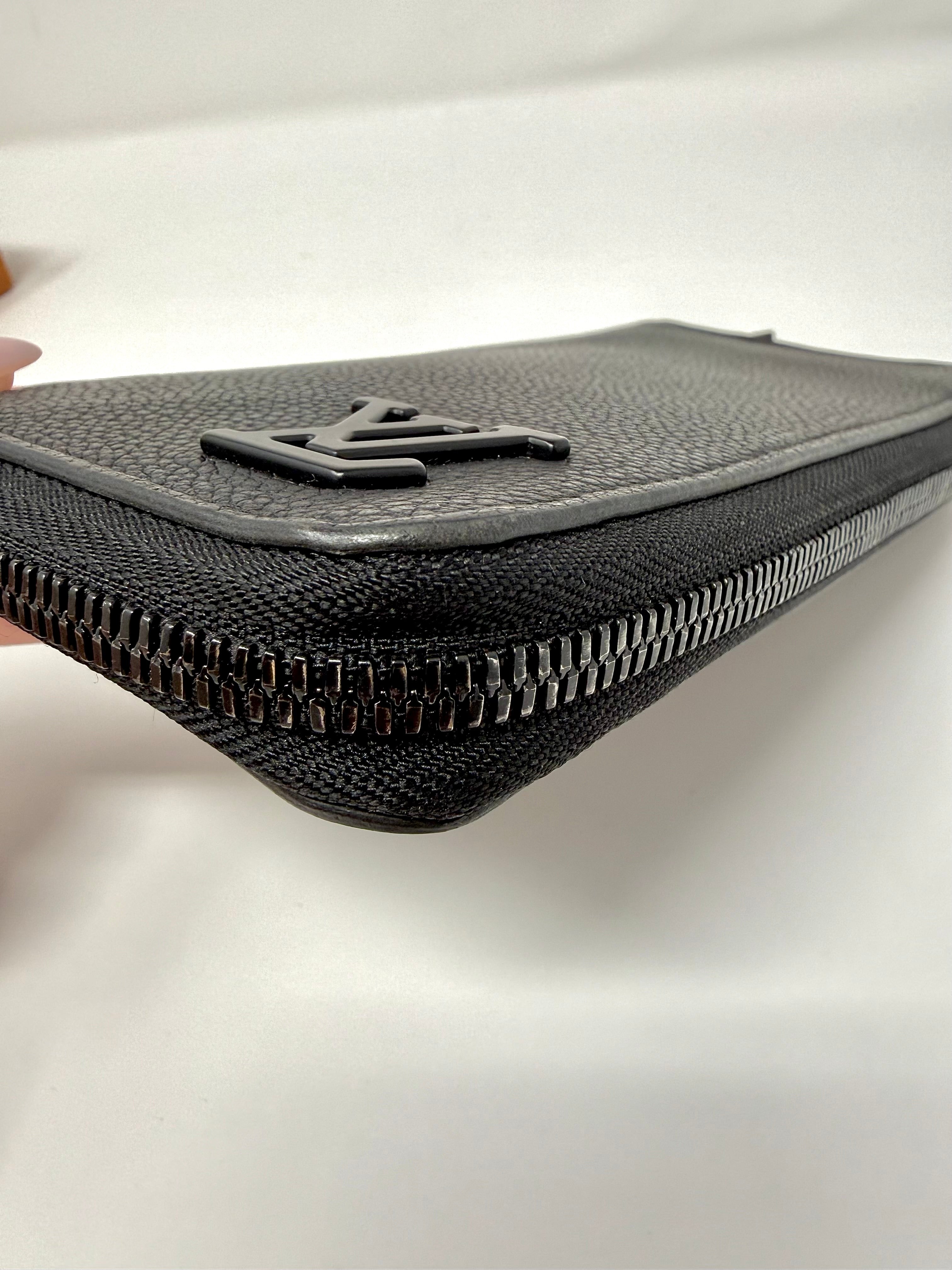 Louis Vuitton Aerogram Zippy Wallet Vertical – Black Leather | Full Set