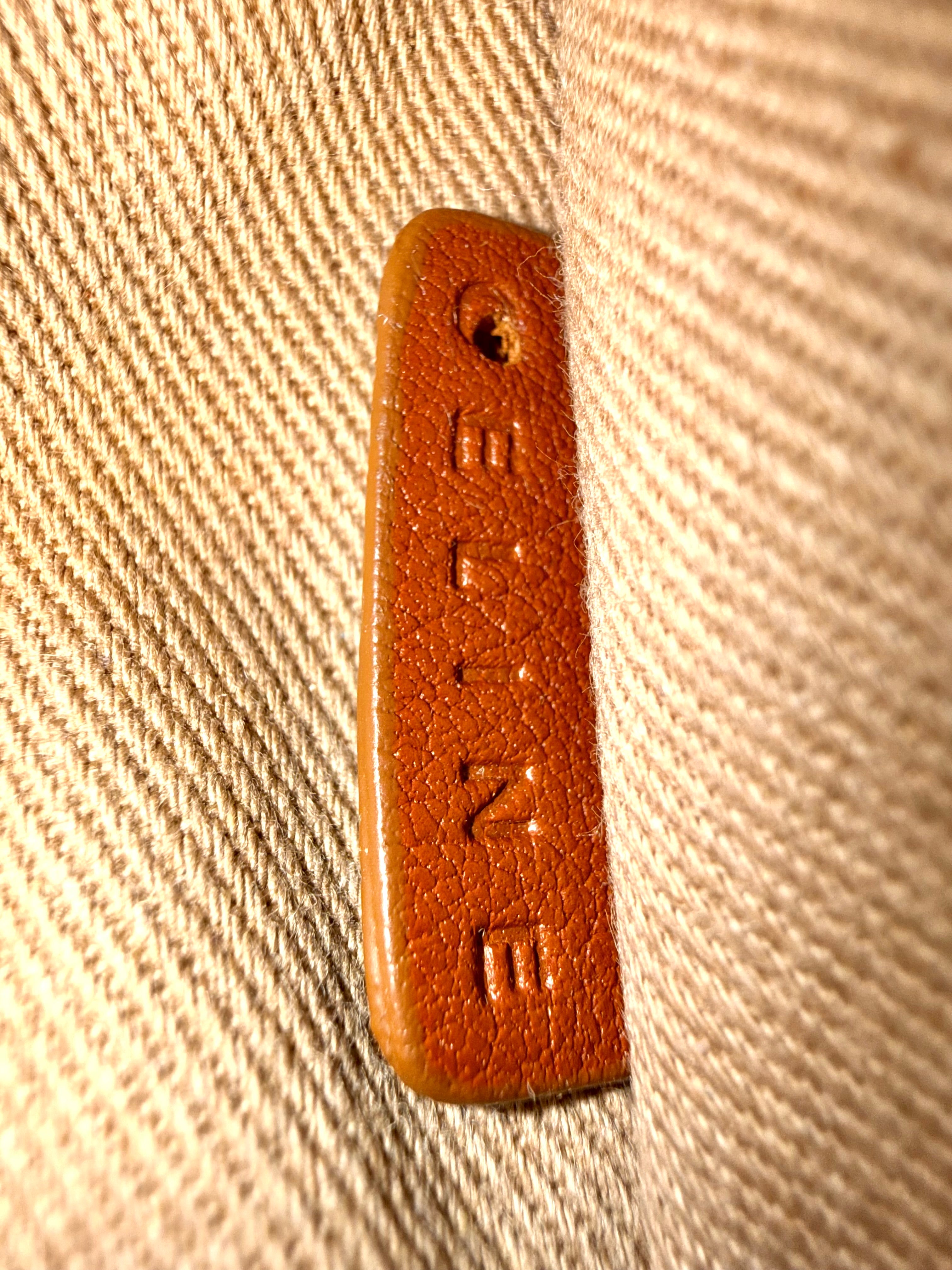Vintage Céline Macadam Jacquard Flap Shoulder Bag | Beige & Brown