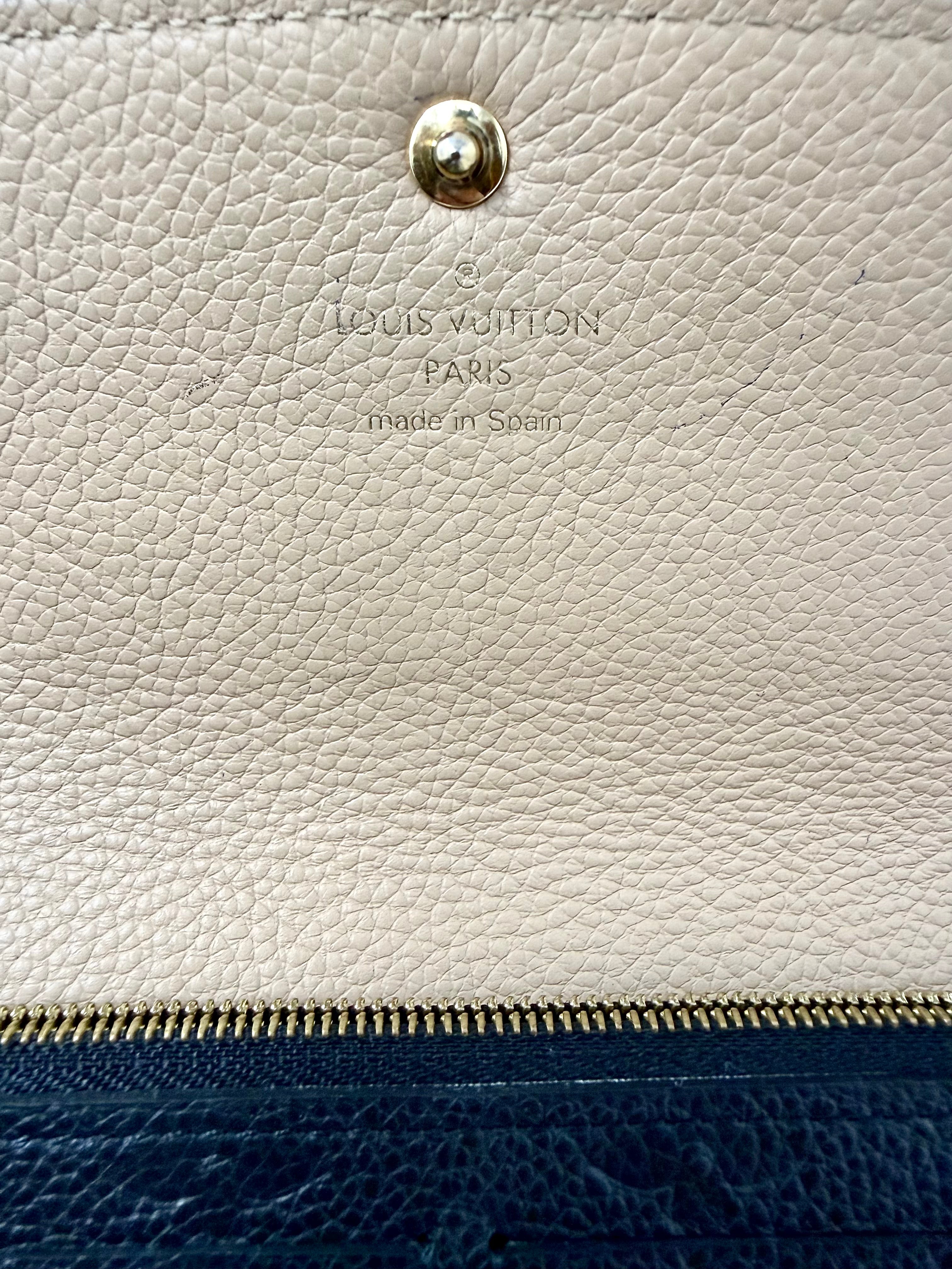 Louis Vuitton Monogram Empreinte Emilie Wallet – Black / Dune, CA4178 (2018)