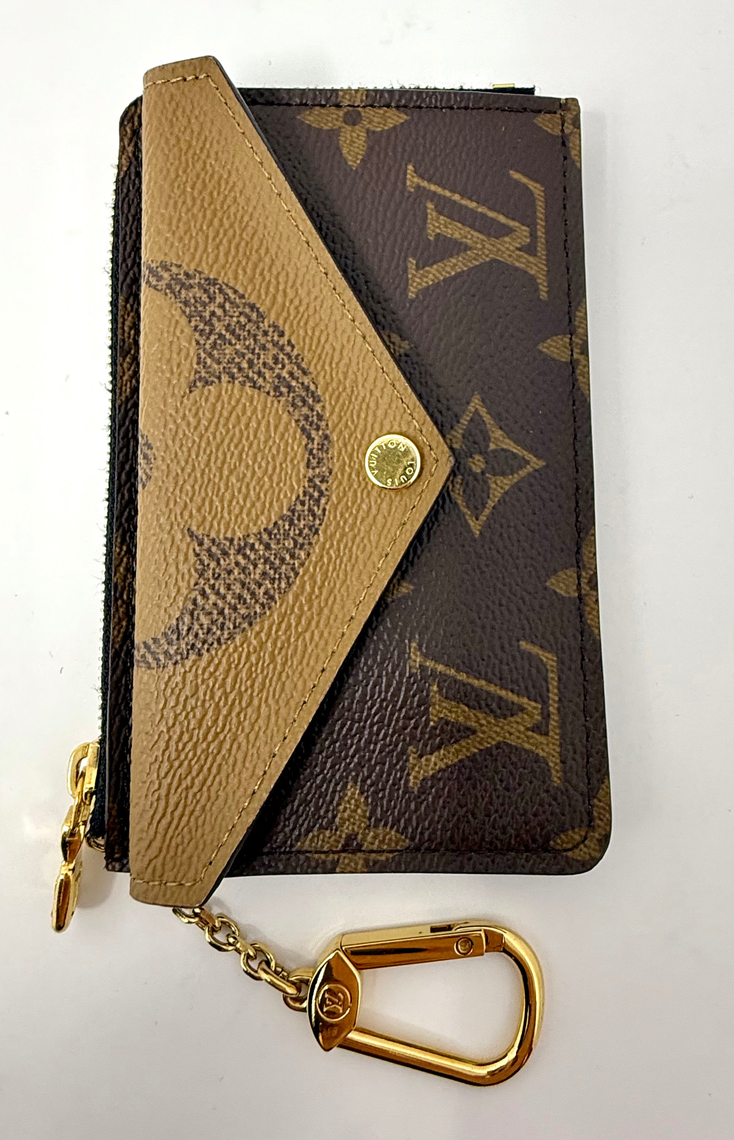 Louis Vuitton Reverse Monogram Recto Verso Card Holder (M81303)- microchipped