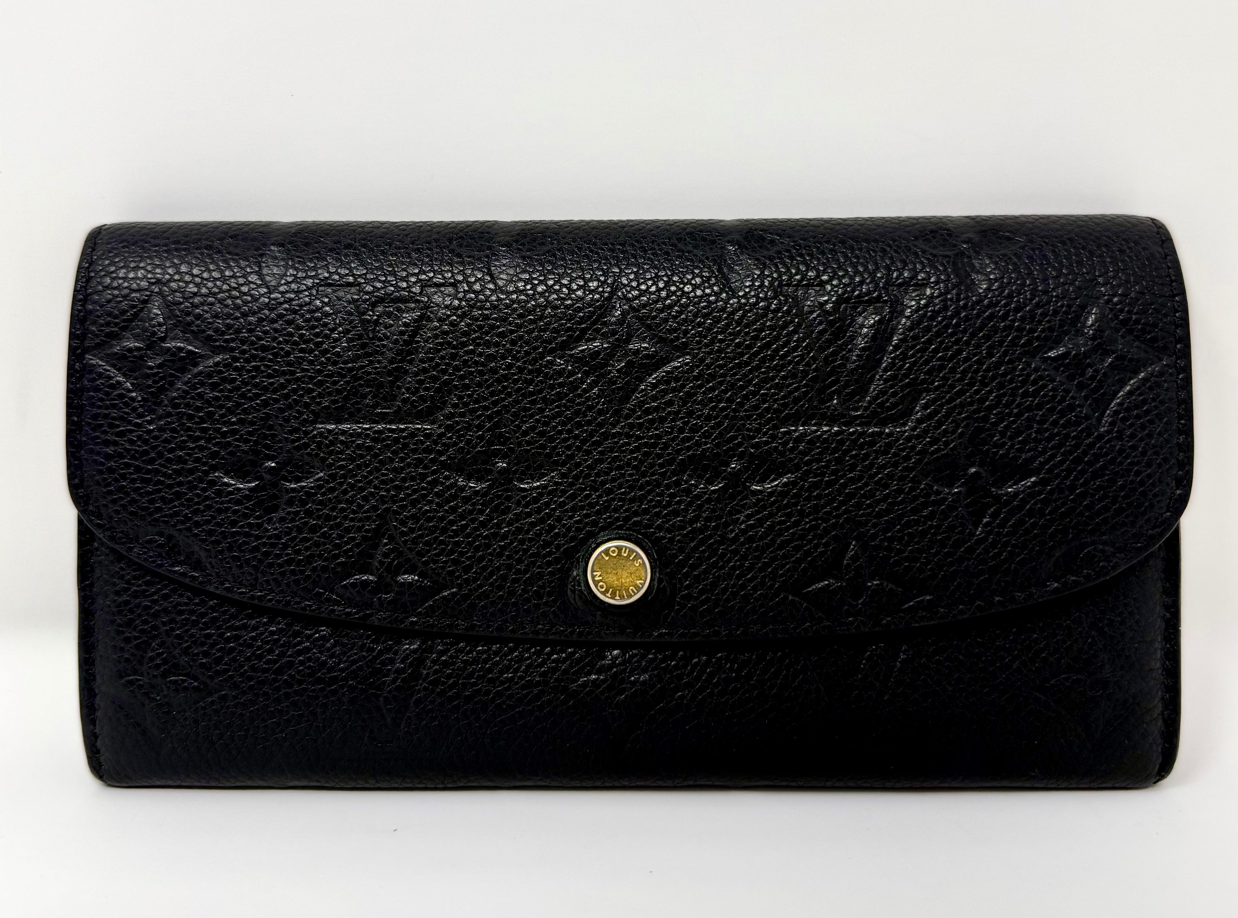 Louis Vuitton Monogram Empreinte Emilie Wallet – Black / Dune, CA4178 (2018)