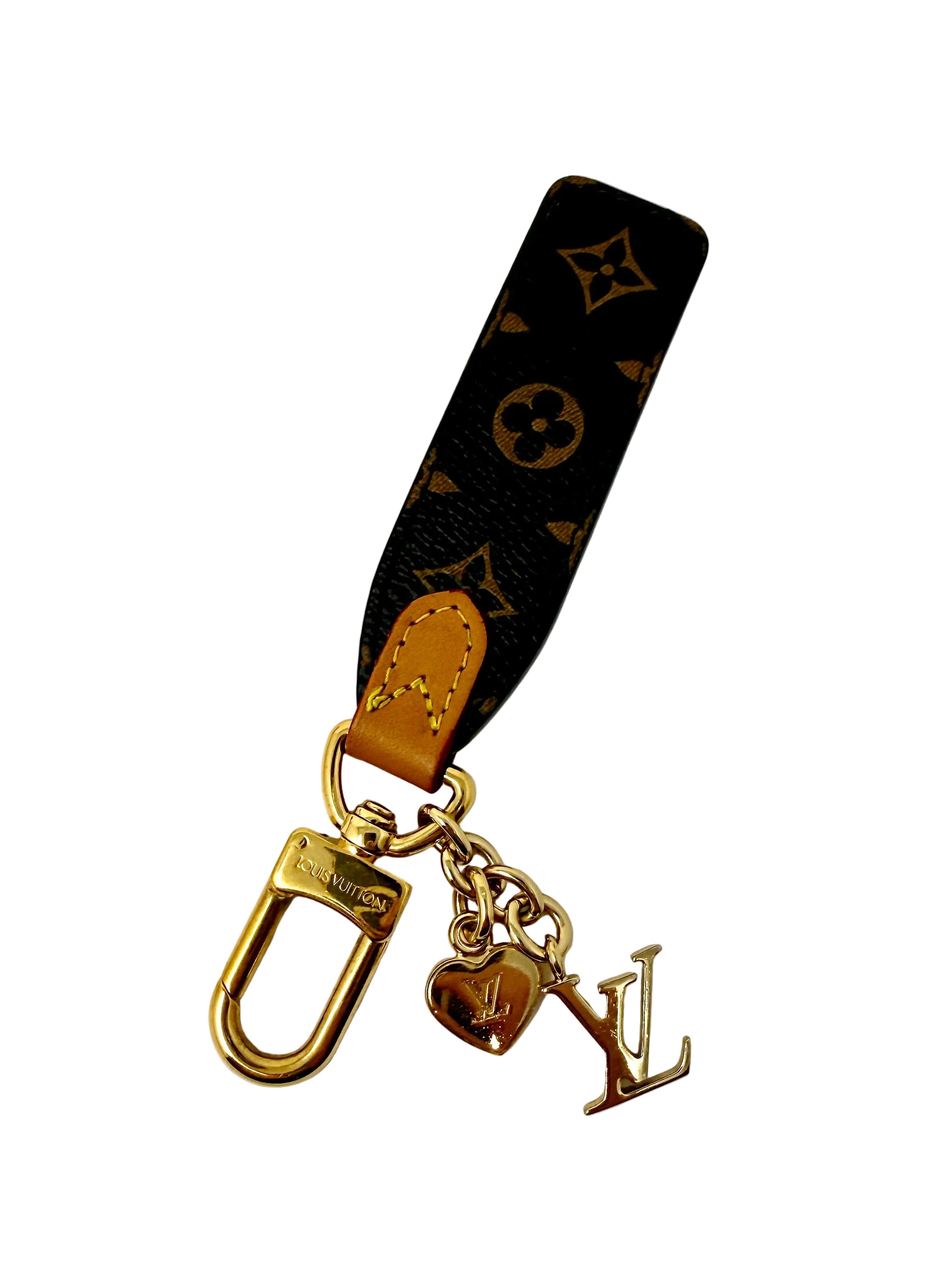 Louis Vuitton LV Cherished Tab Key Holder – Monogram (M01184), full set, like new