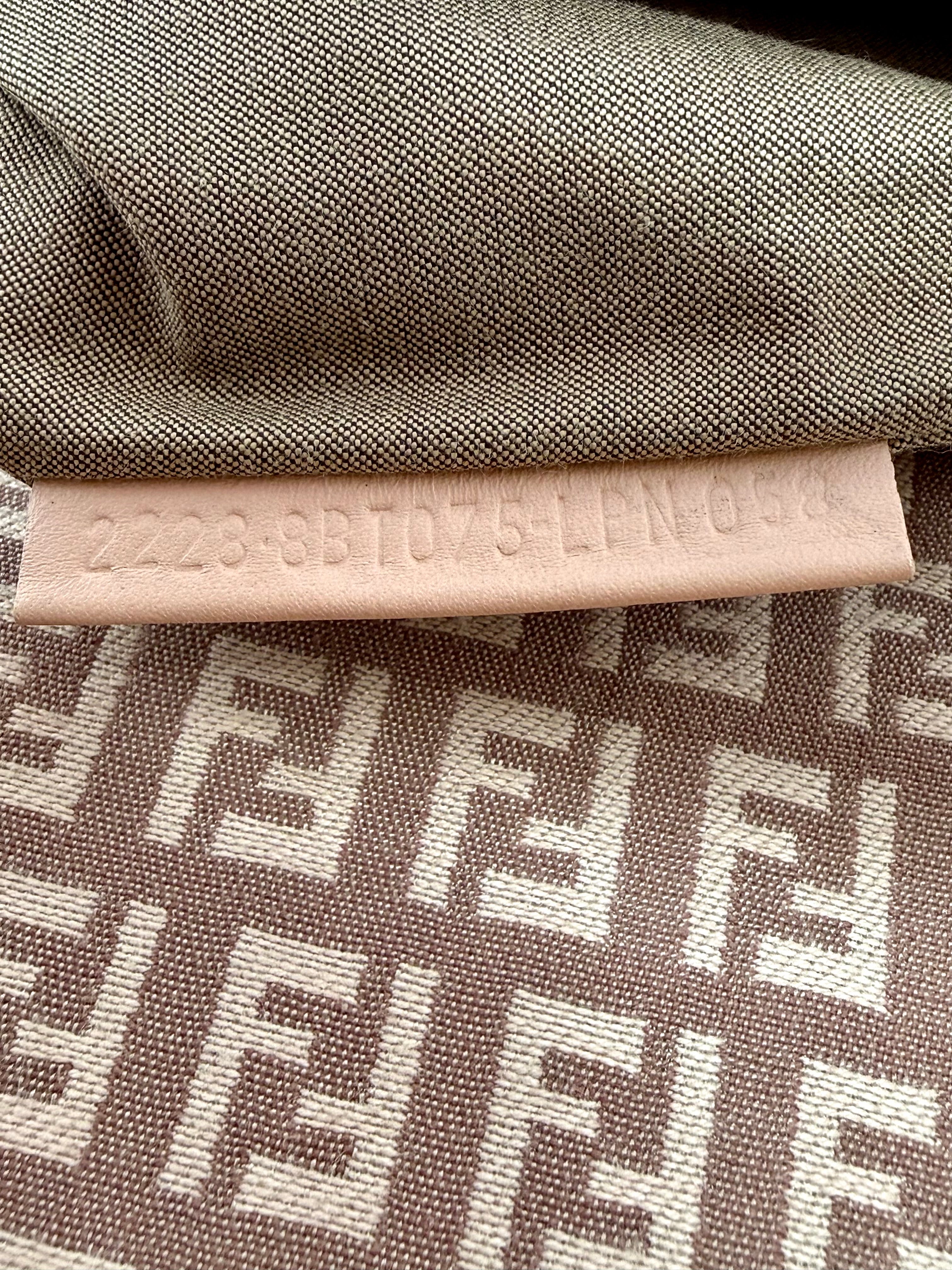 Fendi Vintage Zucchino FF Canvas Crossbody Bag