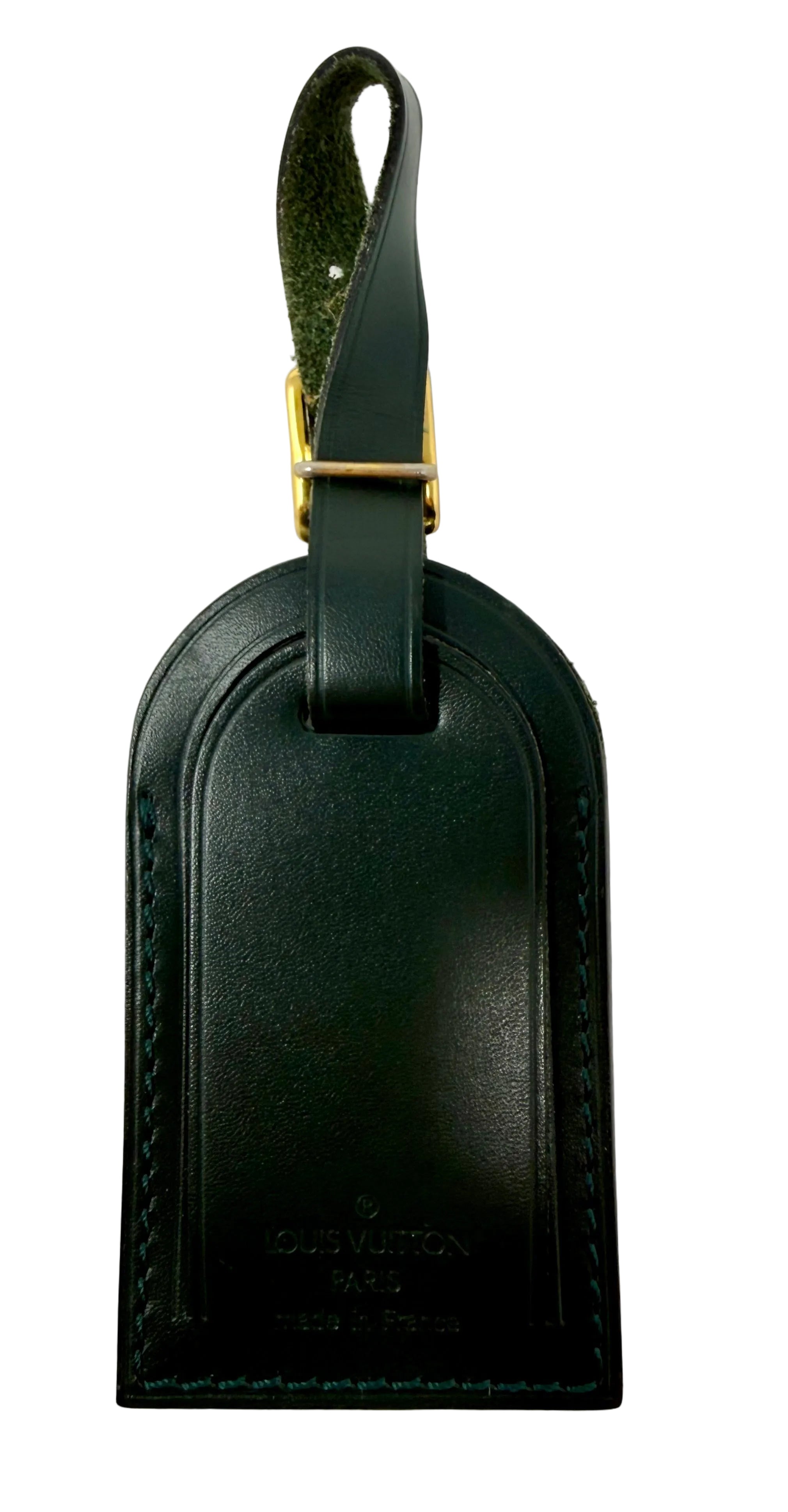 Louis Vuitton Calfskin Luggage Tag – Borneo Green, Like New