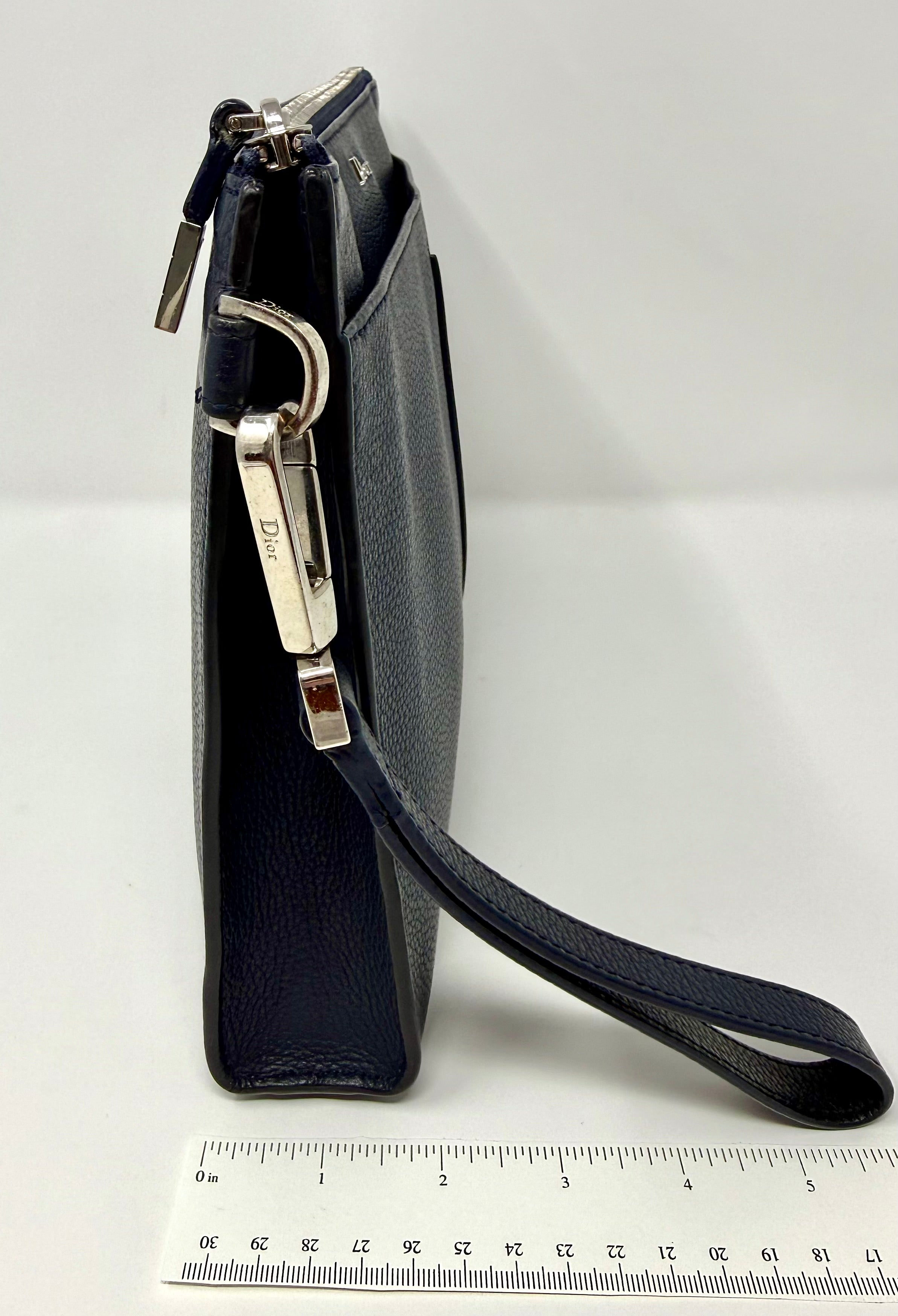 Dior Homme 2018 Grained Calfskin Atelier Clutch / Pouch