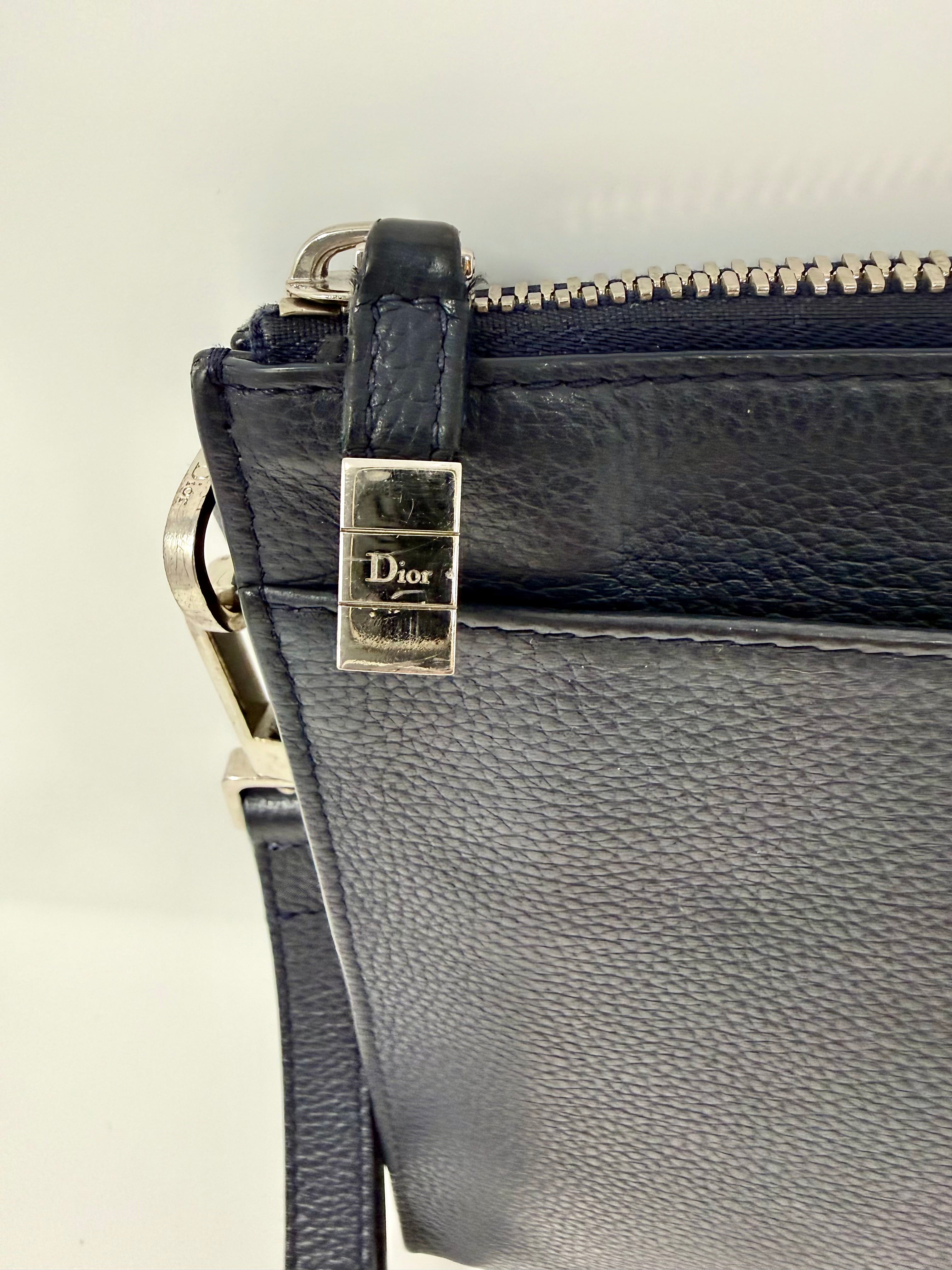 Dior Homme 2018 Grained Calfskin Atelier Clutch / Pouch
