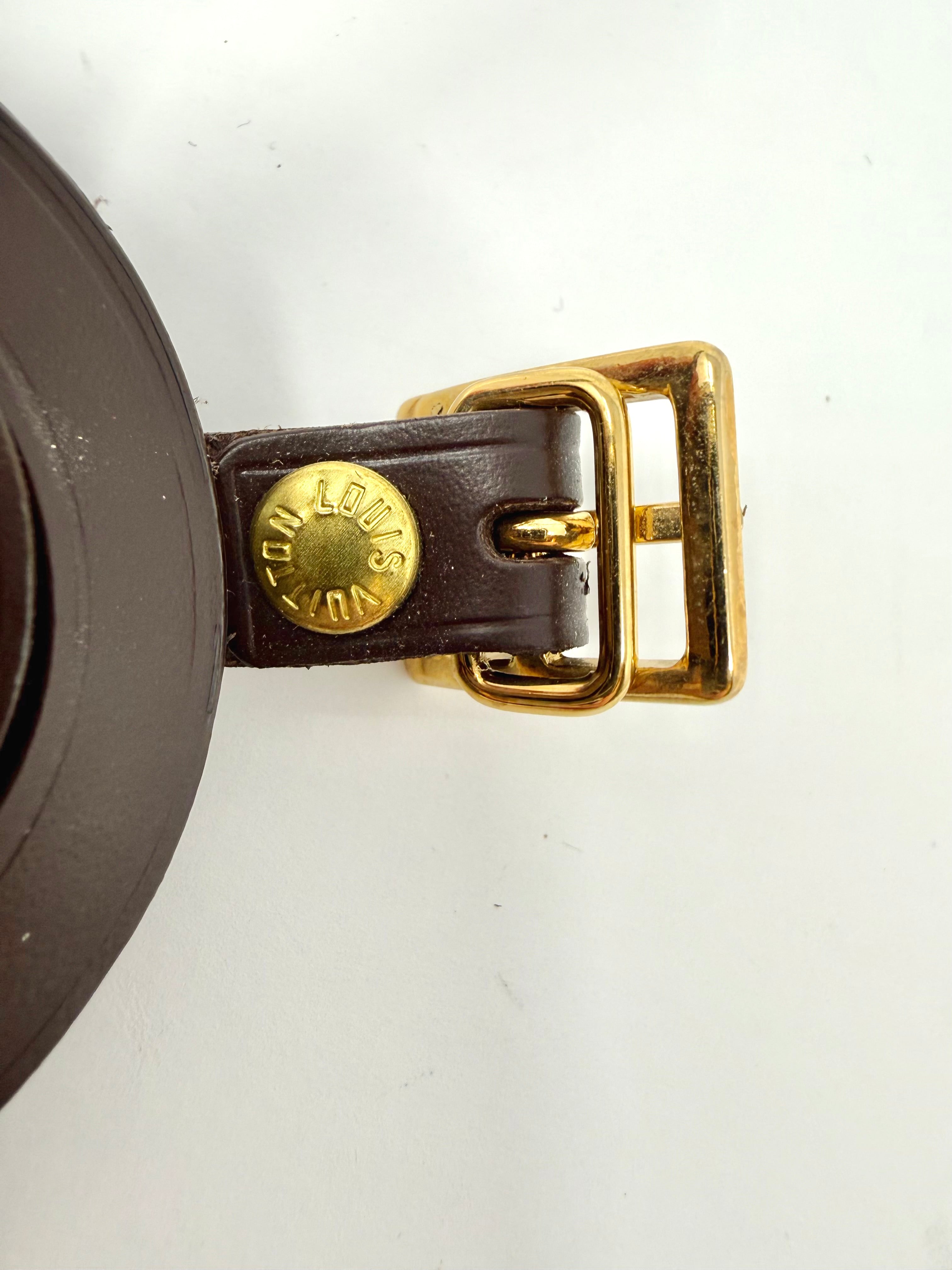 Louis Vuitton Calfskin Luggage Tag – Ebene, Excellent Condition