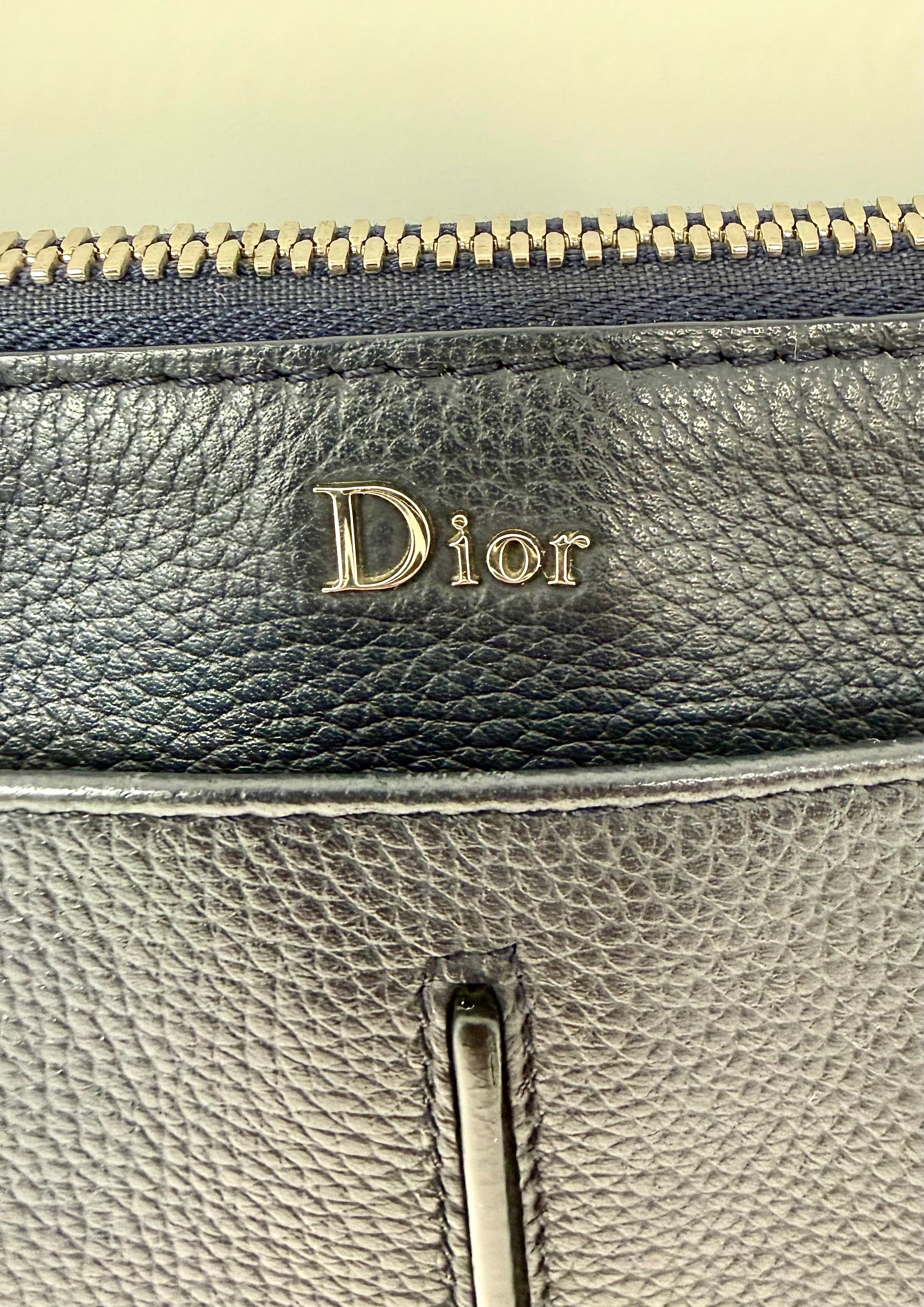 Dior Homme 2018 Grained Calfskin Atelier Clutch / Pouch