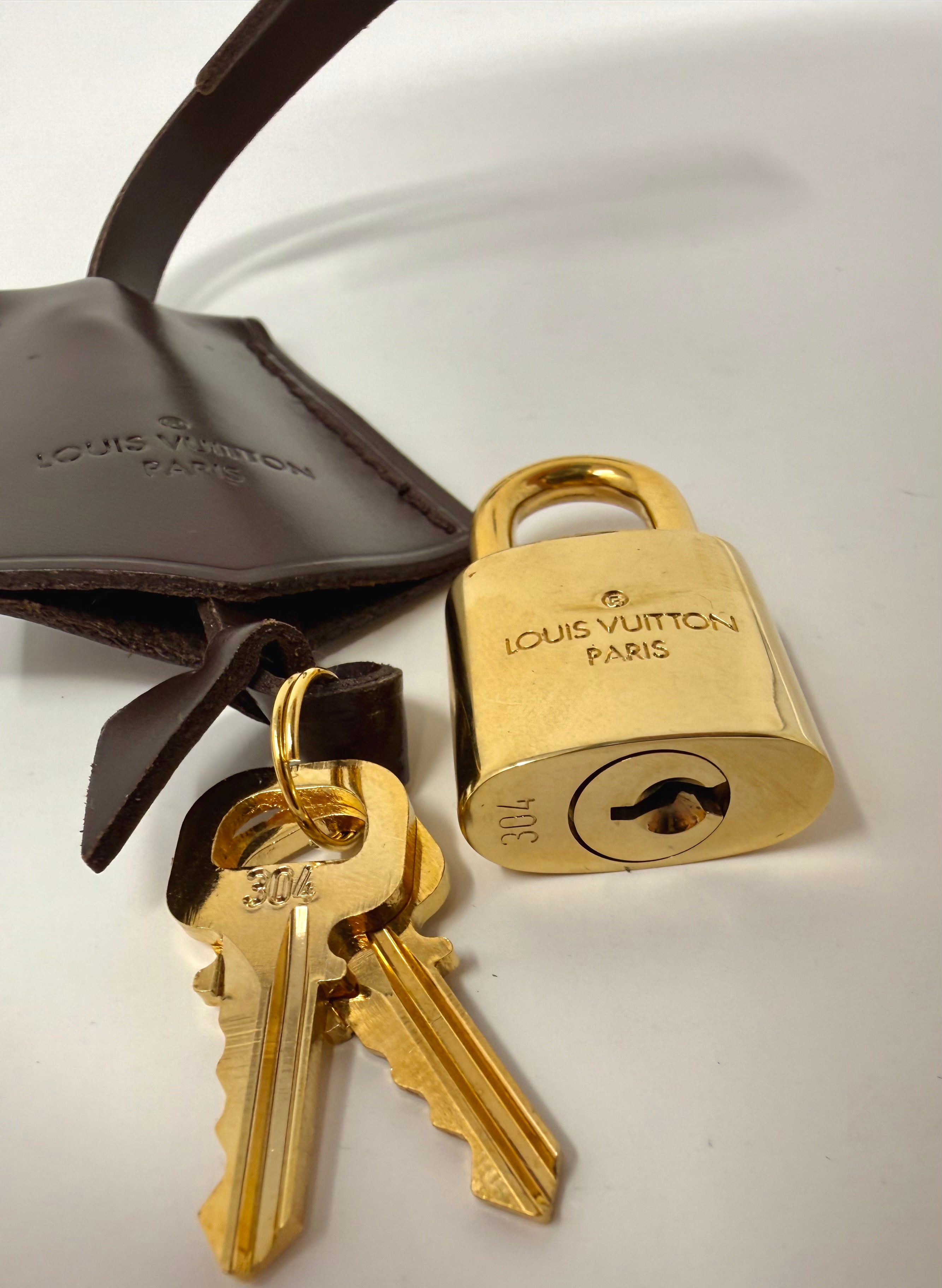 Louis Vuitton Ebene Clochette, Lock & Key Set – Lock #304