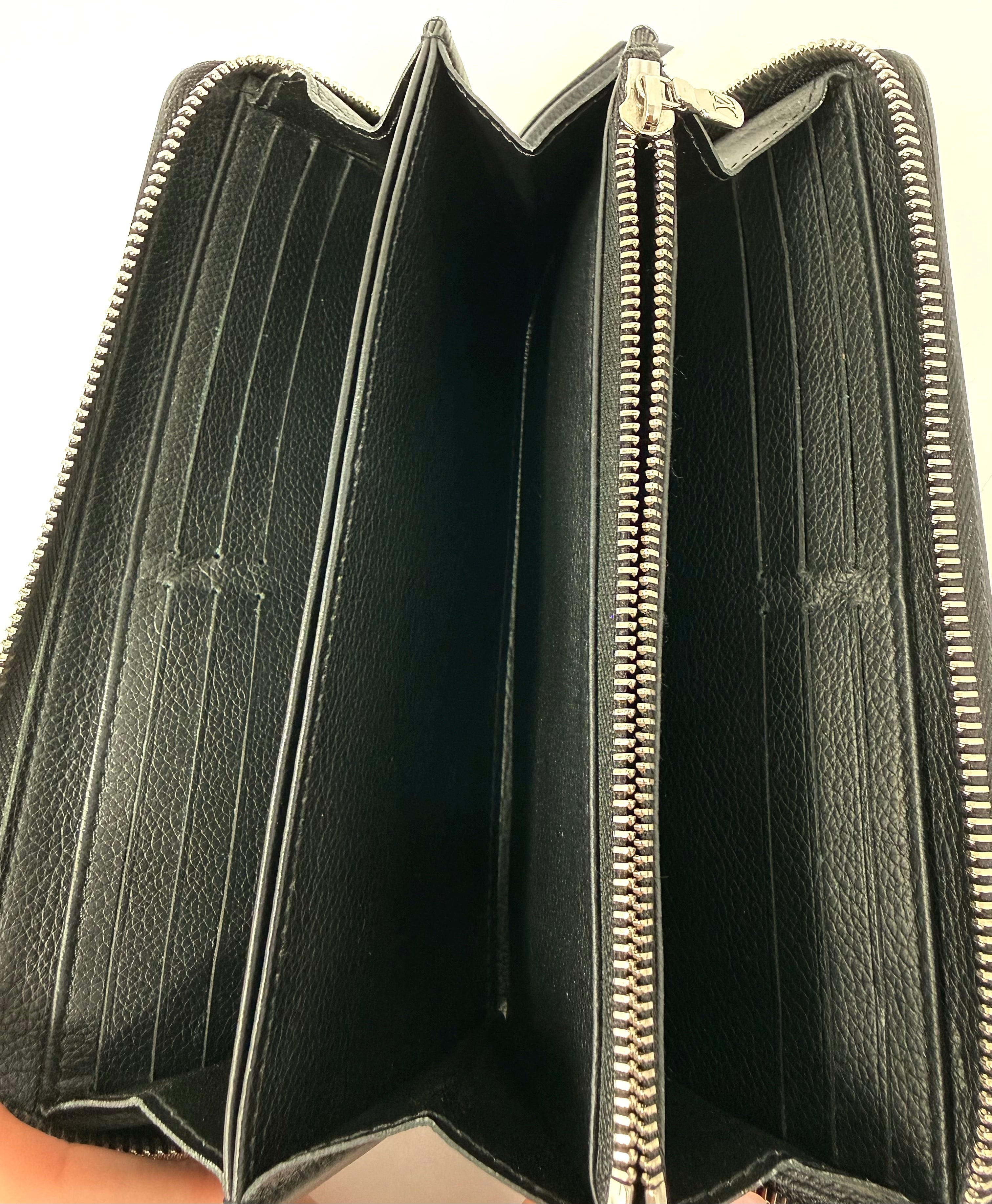 Louis Vuitton Lockme Zippy Wallet – Noir Black Calfskin, UB0129 (2019), Full Set