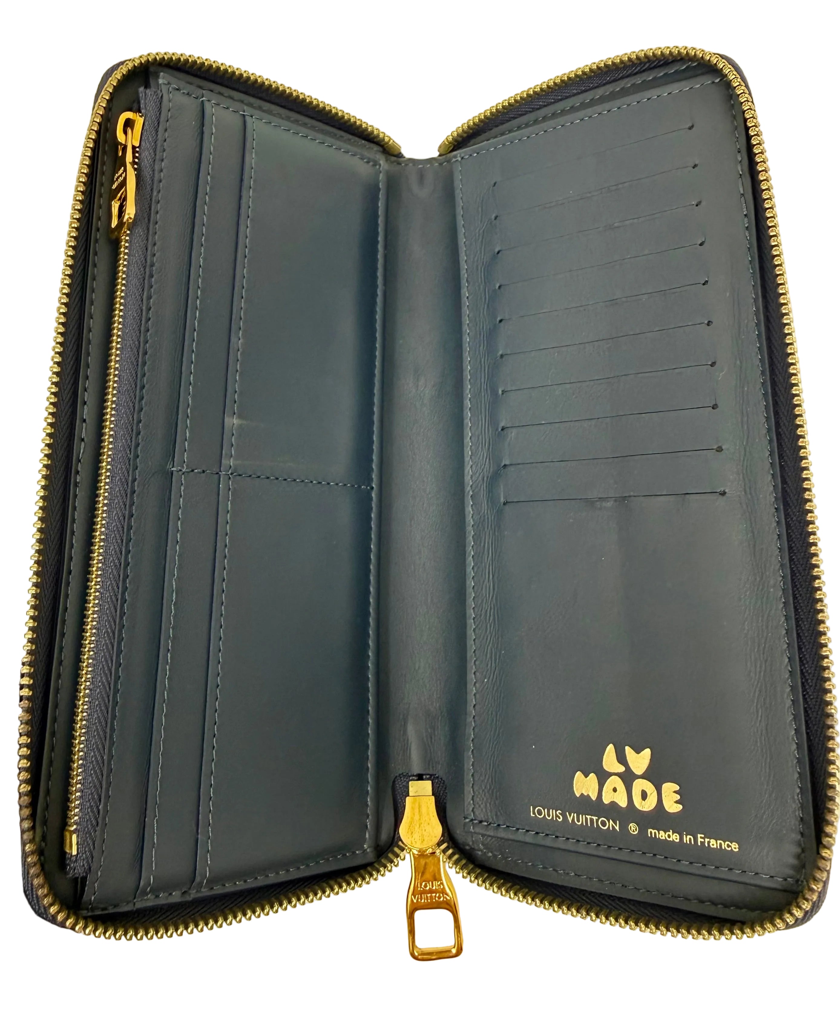 Louis Vuitton x NIGO Monogram Drip Zippy Wallet Vertical (Microchipped)