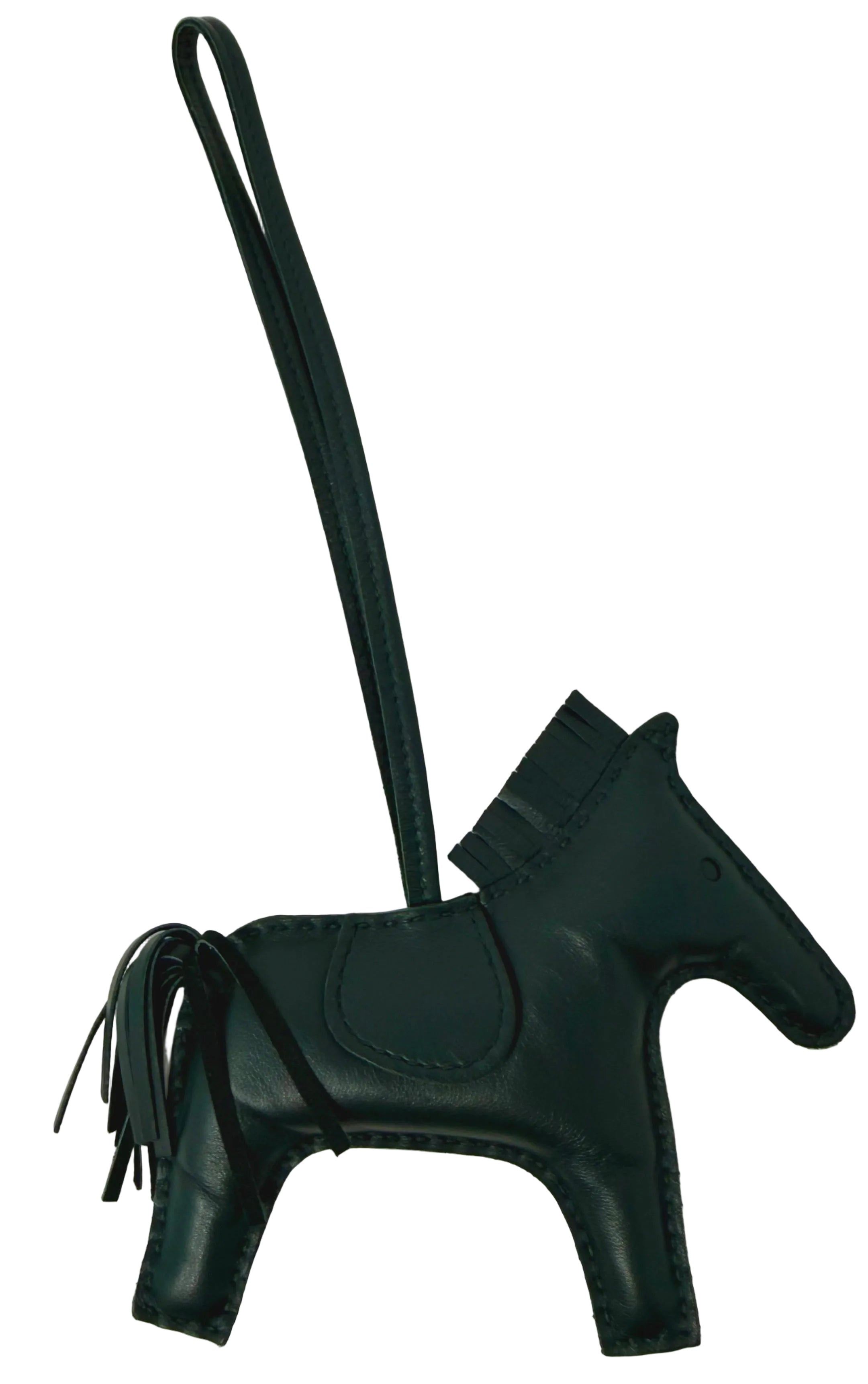Hermès Rodeo PM Bag Charm in Vert Cyprès