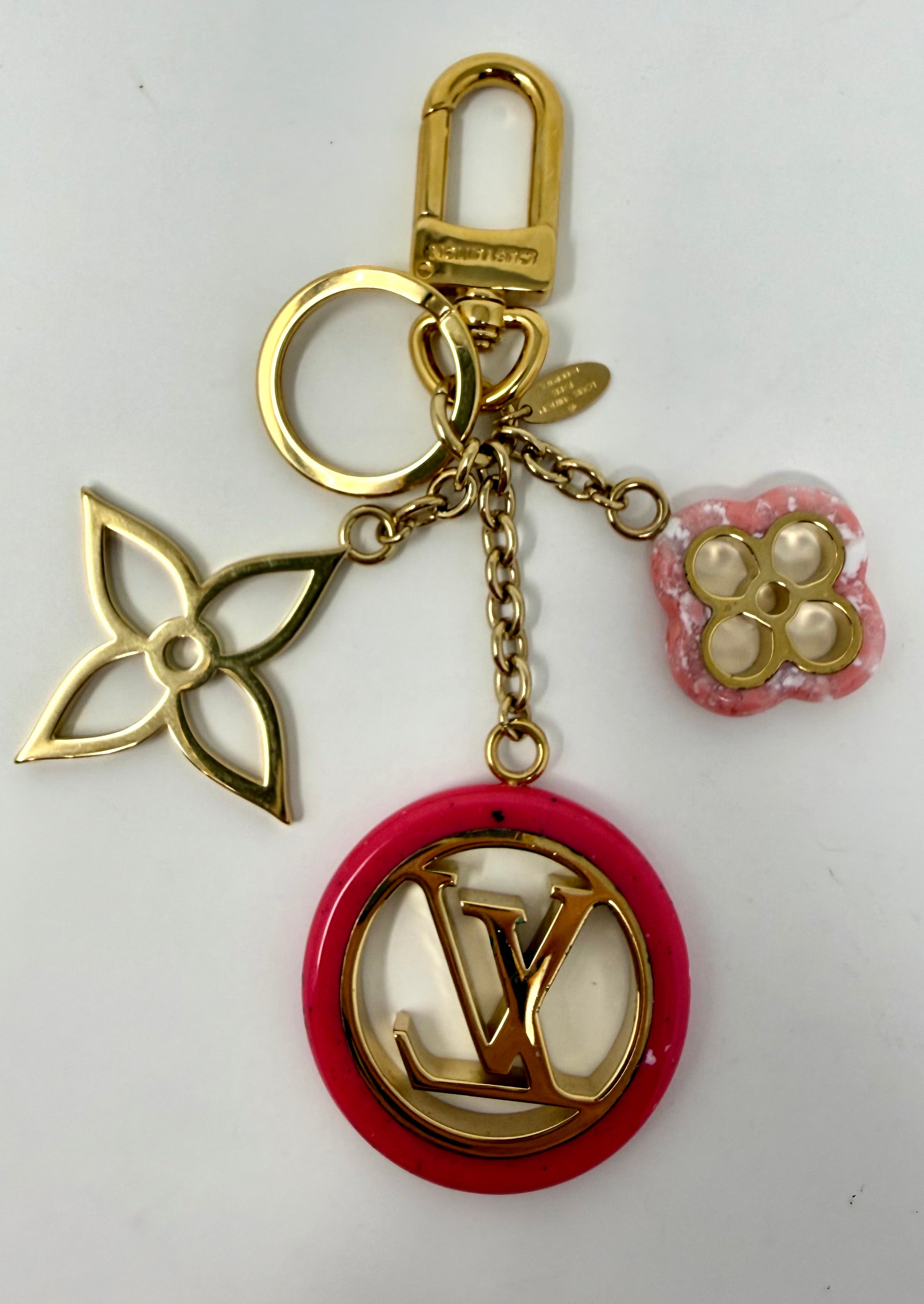 Louis Vuitton Colorline Bag Charm & Key Holder – Pink M64525