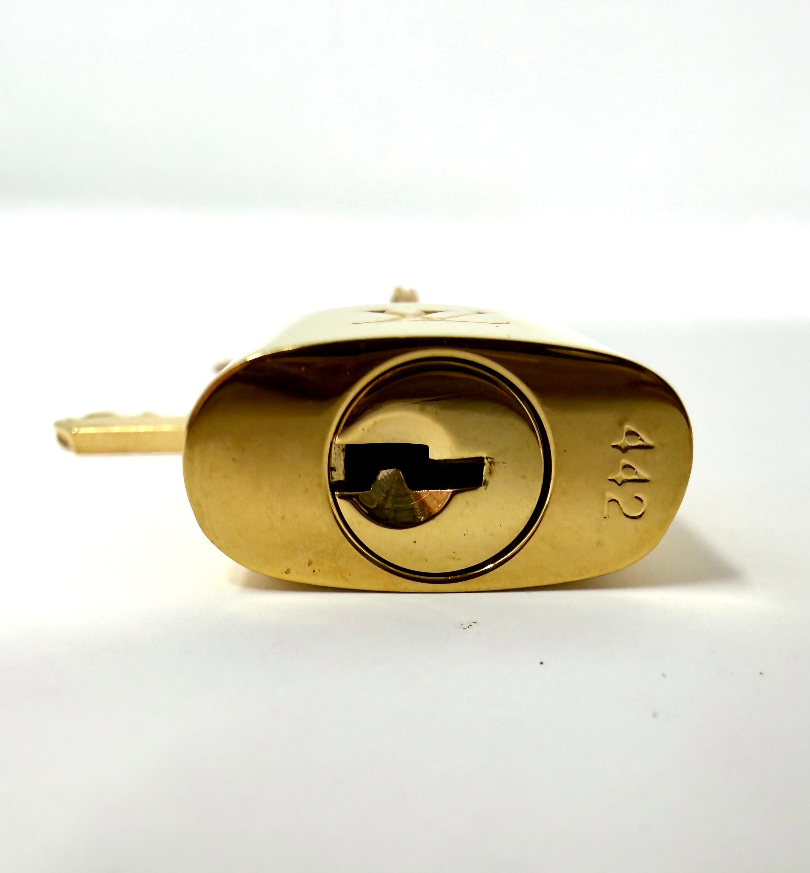 Louis Vuitton Brass Padlock & Two Key Set with Dustbag – Lock #442