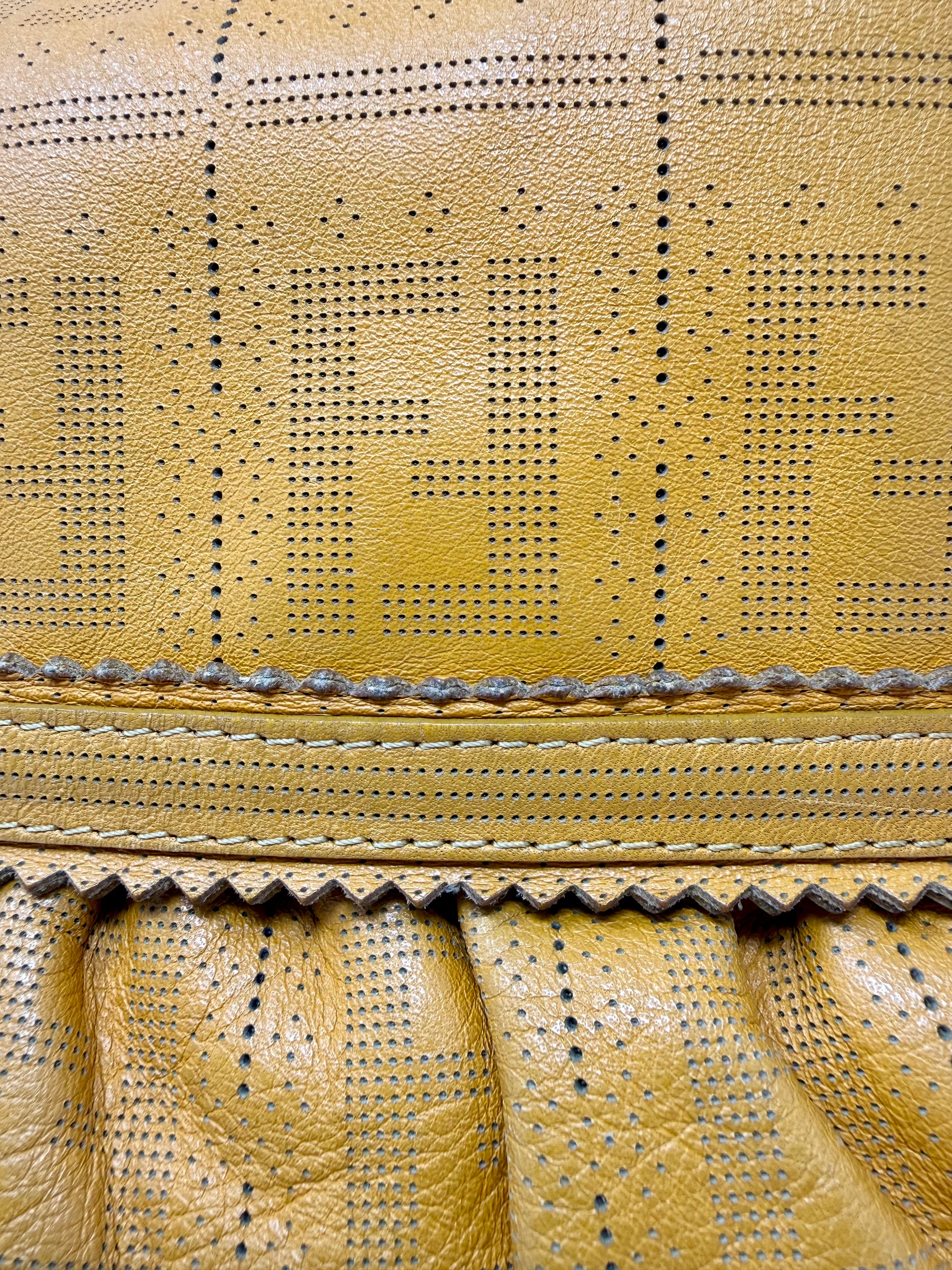 FENDI Perforated Leather Chef Hobo – Sunshine Orange, Vintage