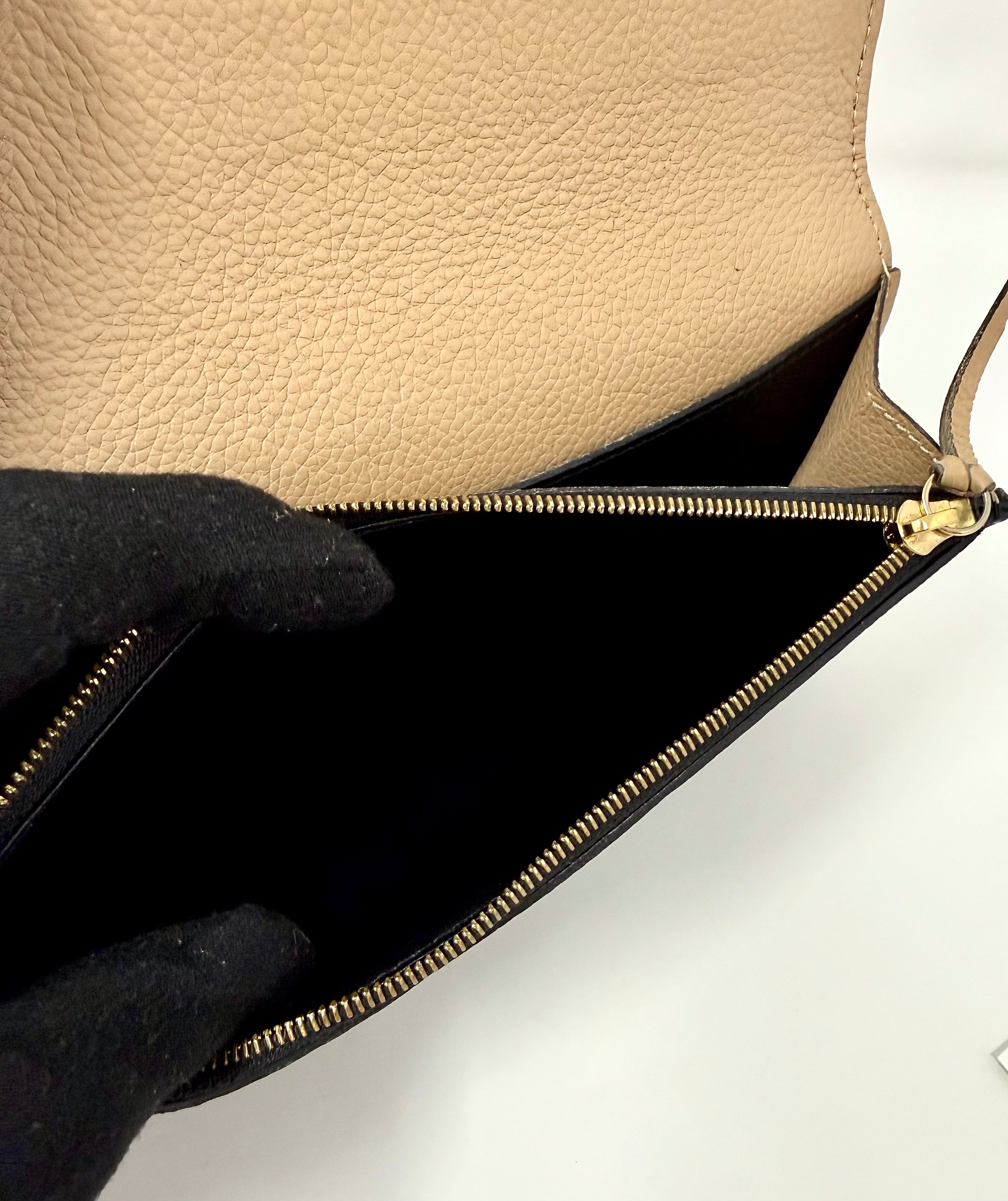 Louis Vuitton Monogram Empreinte Emilie Wallet – Black / Dune, CA4178 (2018)