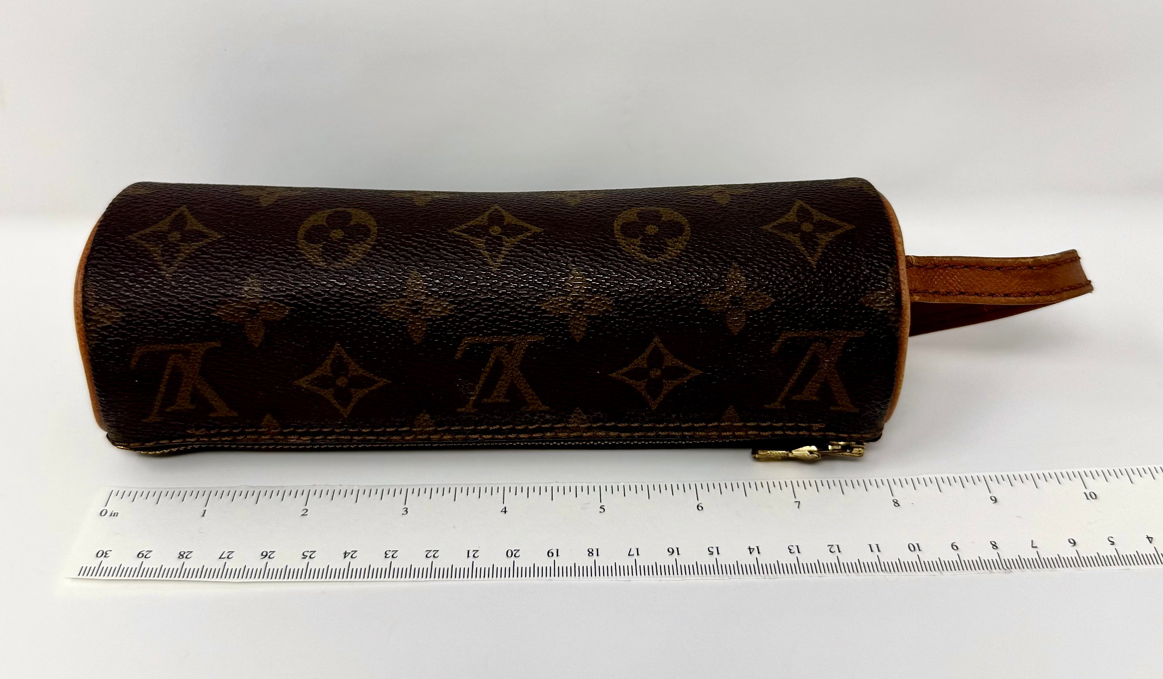 Louis Vuitton Vintage Monogram Trousse Ronde 20 Cosmetic Pouch – 1990 (RA0940)