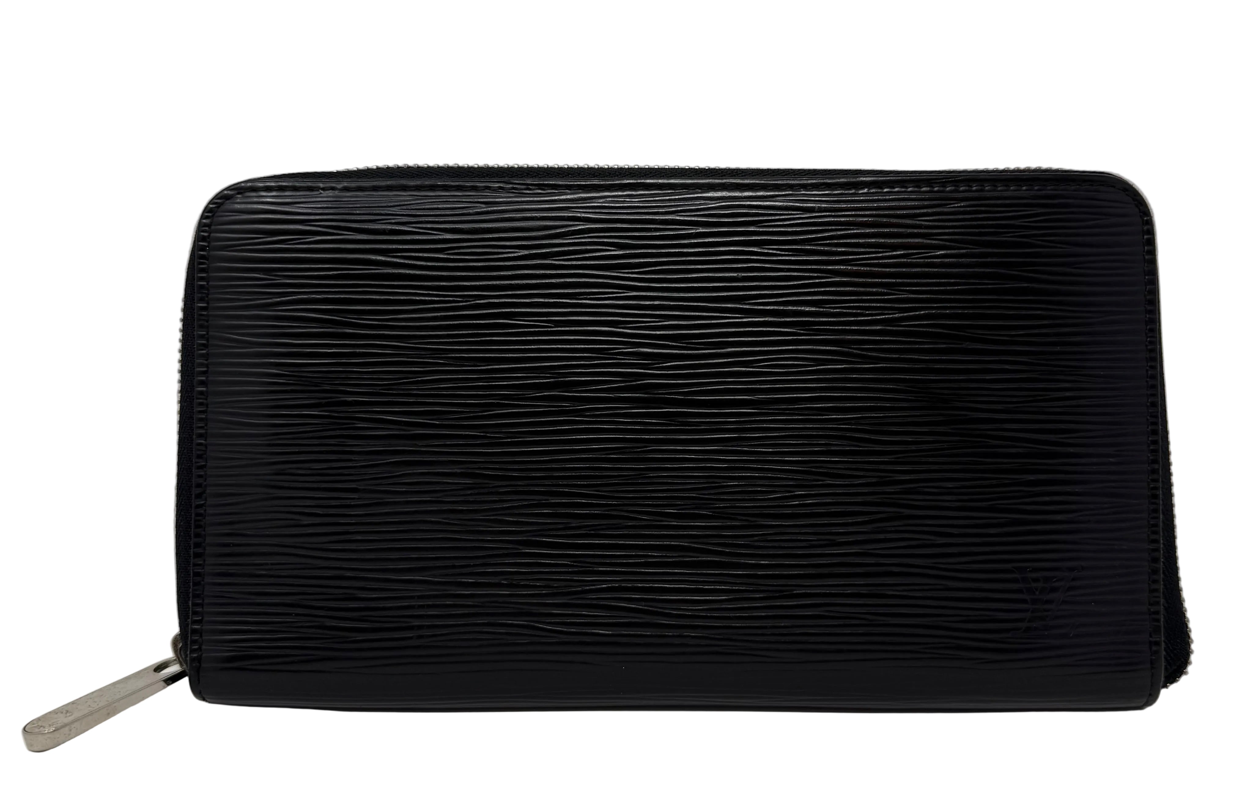 Louis Vuitton Black Epi Leather Zippy Organizer Wallet, SN5008 (2008)