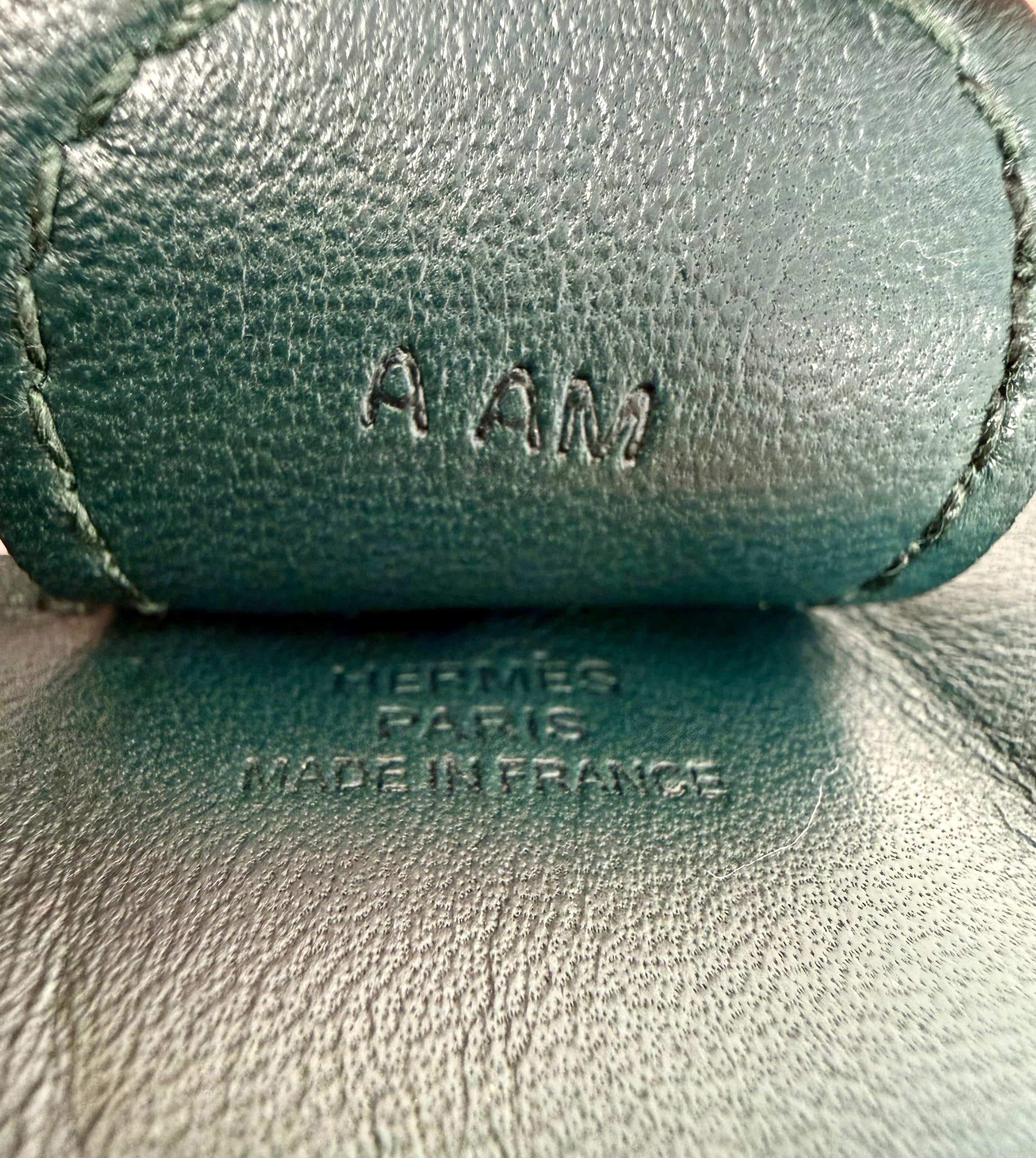 Hermès Rodeo PM Bag Charm in Vert Cyprès