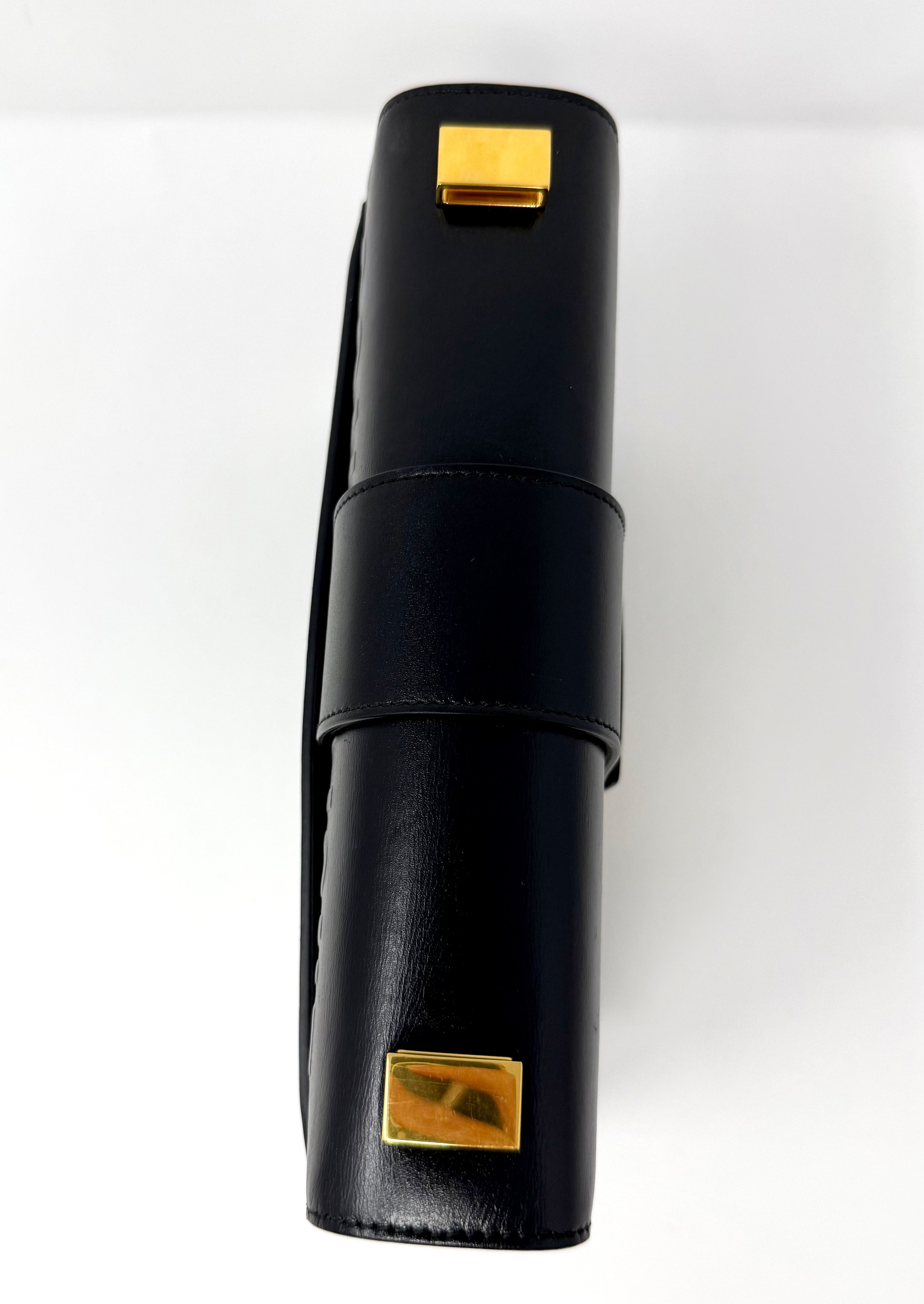 Christian Dior 30 Montaigne Flap Bag – Black Box Calfskin, Gold Hardware