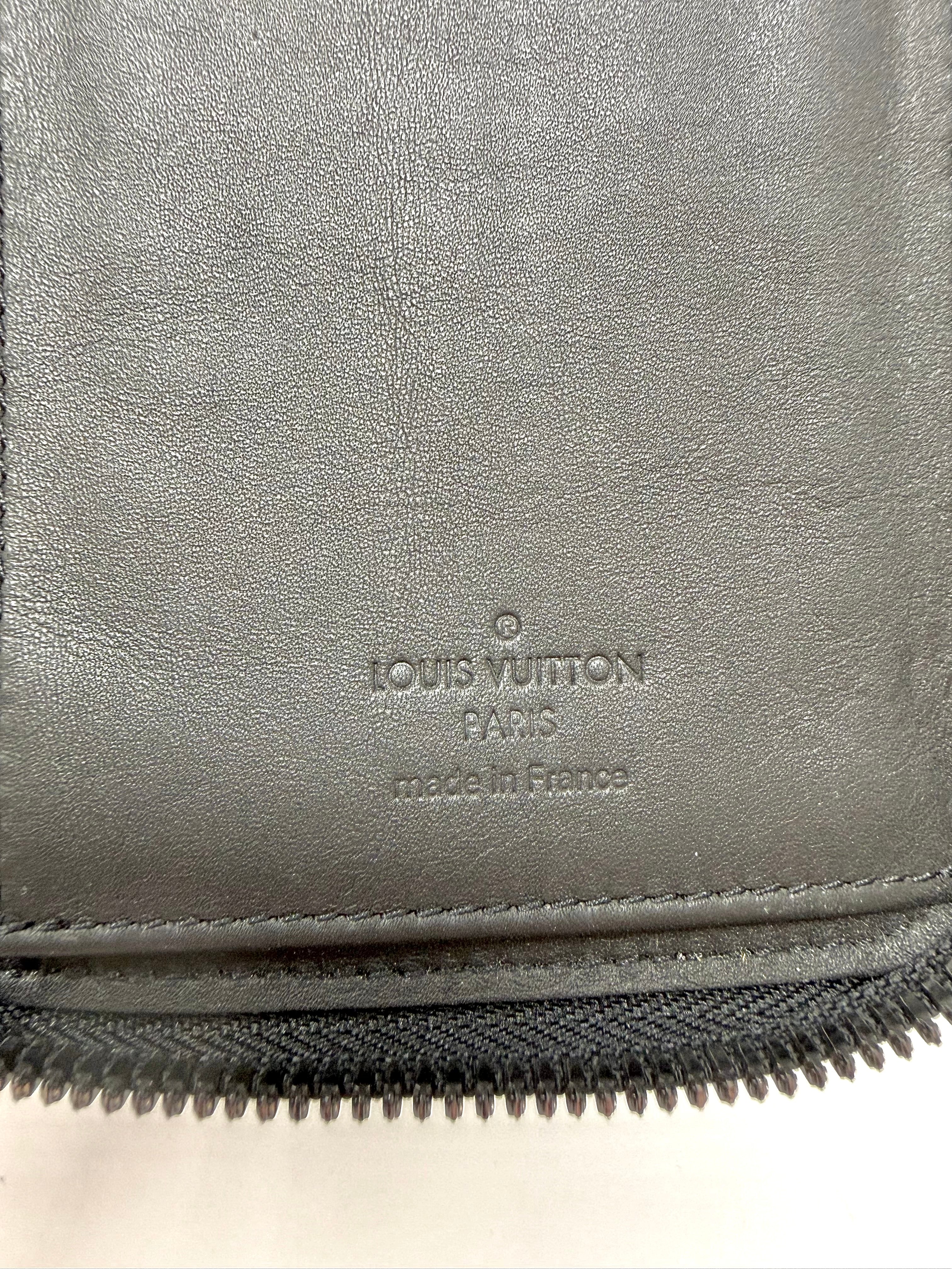 Louis Vuitton Aerogram Zippy Wallet Vertical – Black Leather | Full Set