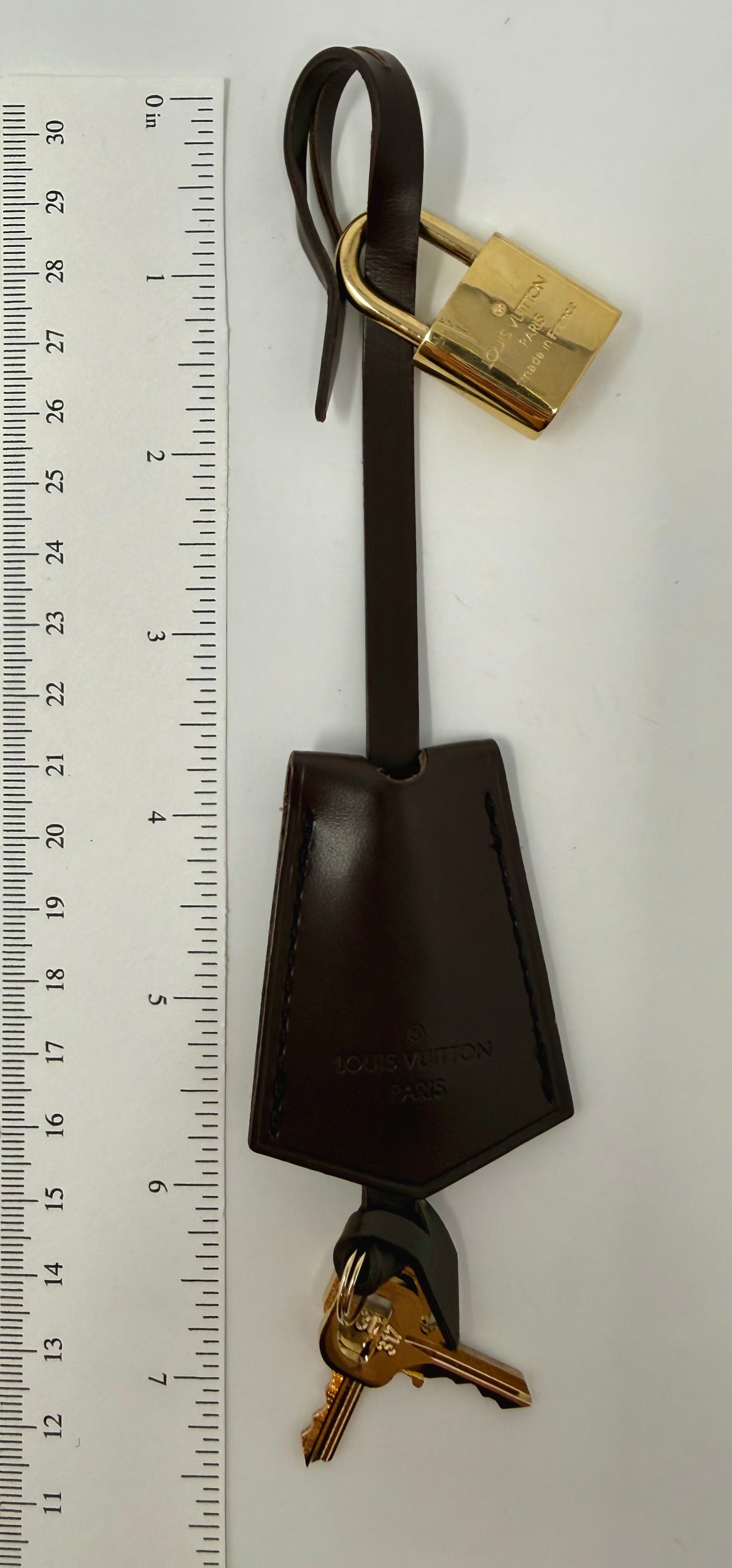 Louis Vuitton Ebene Clochette, Lock & Key Set – Lock #317, Excellent Condition