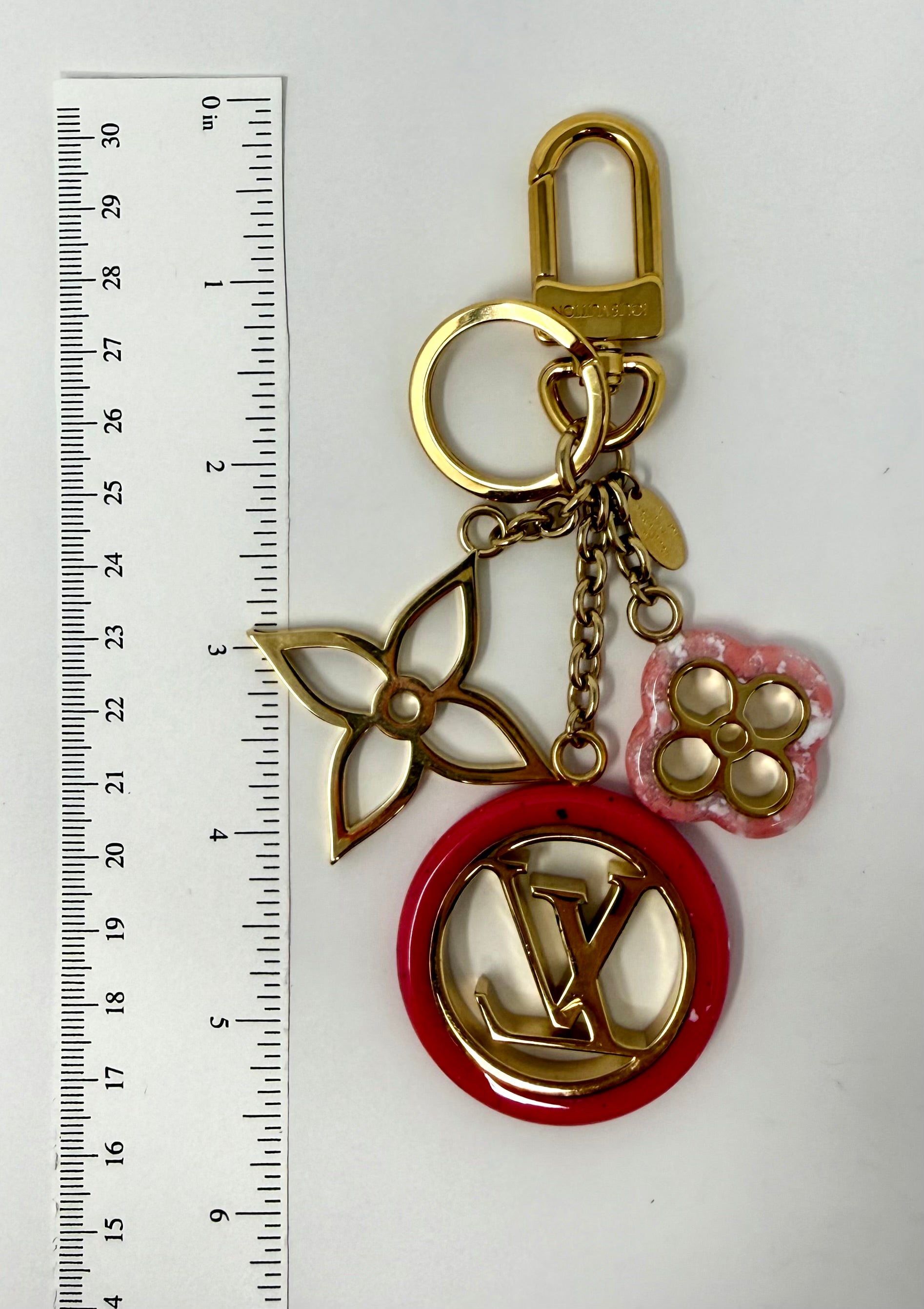 Louis Vuitton Colorline Bag Charm & Key Holder – Pink M64525