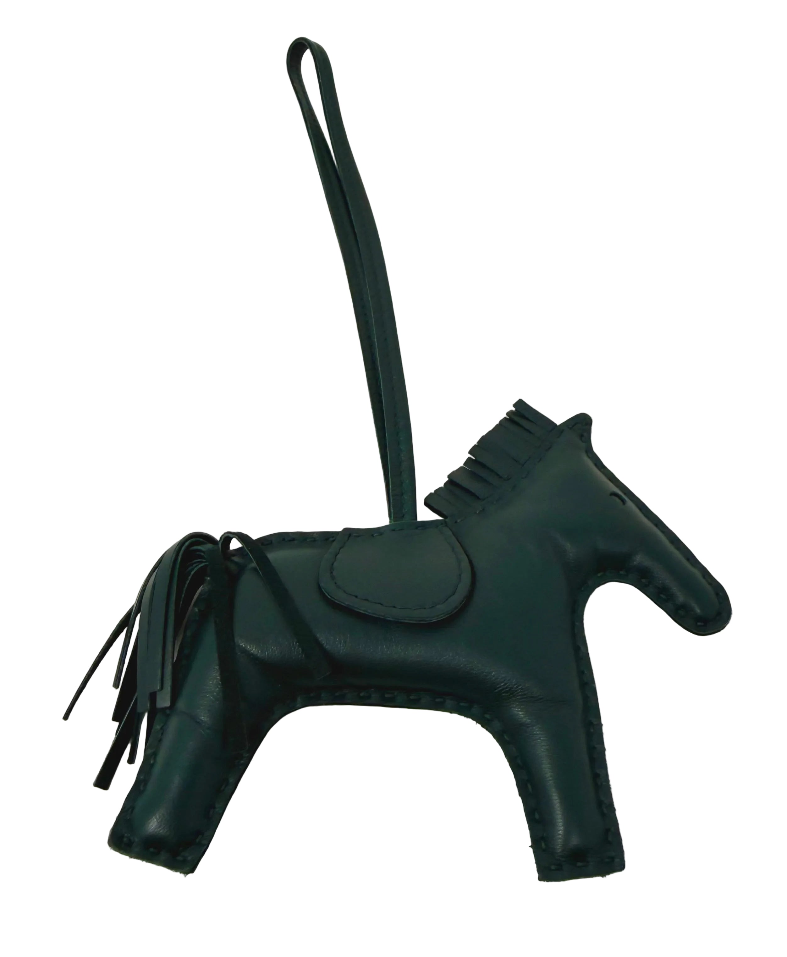 Hermès Rodeo PM Bag Charm in Vert Cyprès