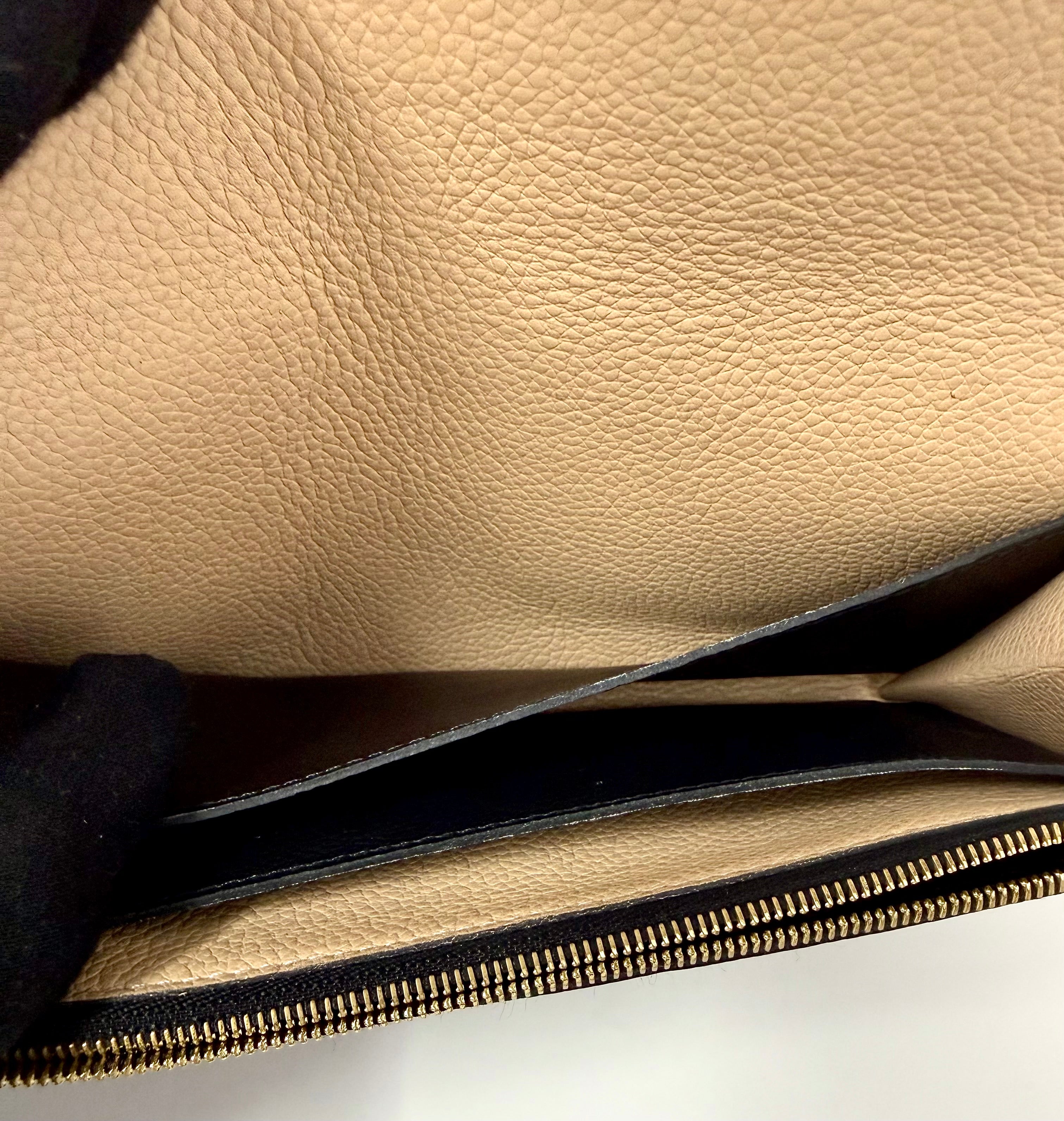 Louis Vuitton Monogram Empreinte Emilie Wallet – Black / Dune, CA4178 (2018)