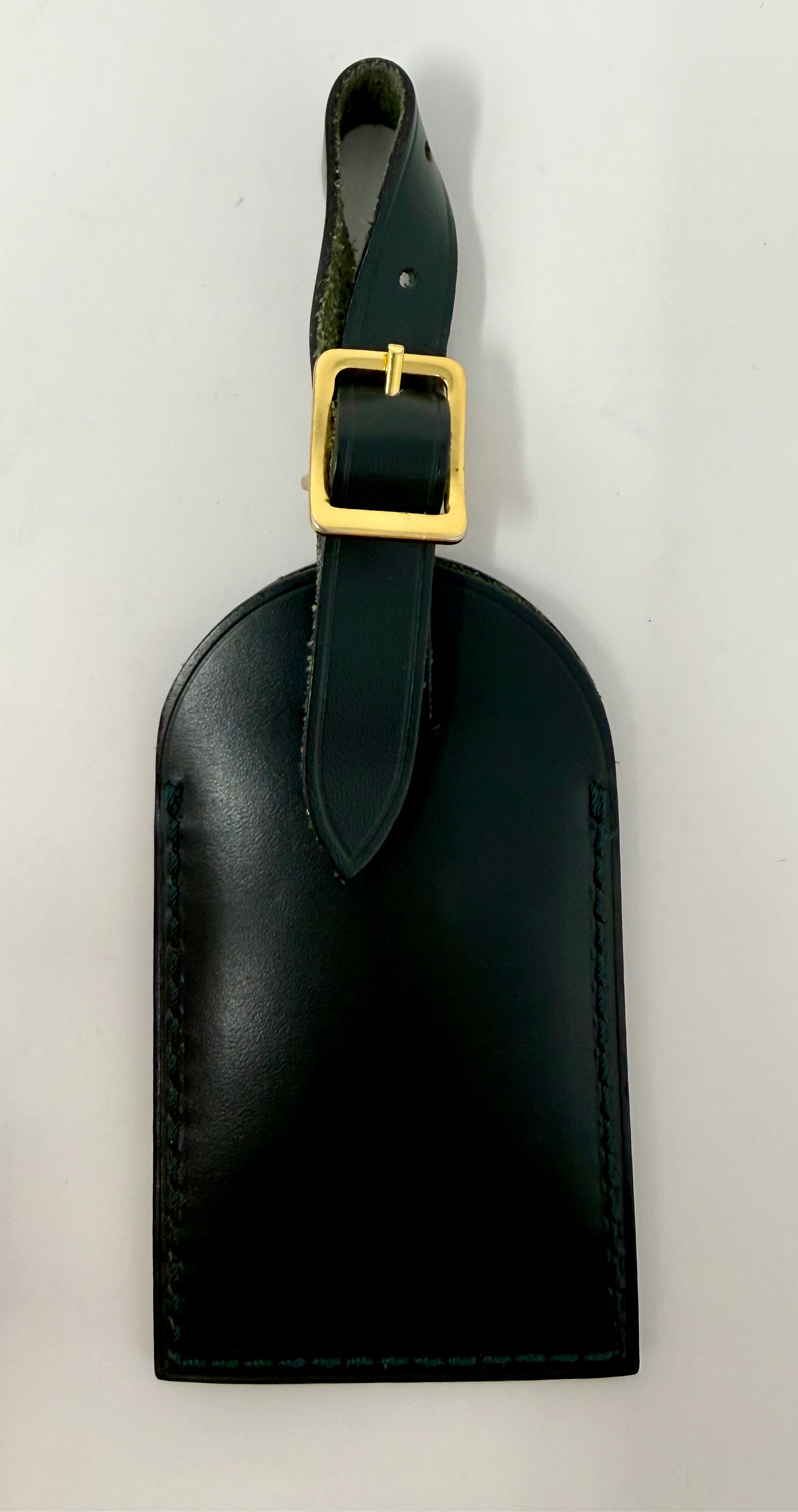 Louis Vuitton Calfskin Luggage Tag – Borneo Green, Like New