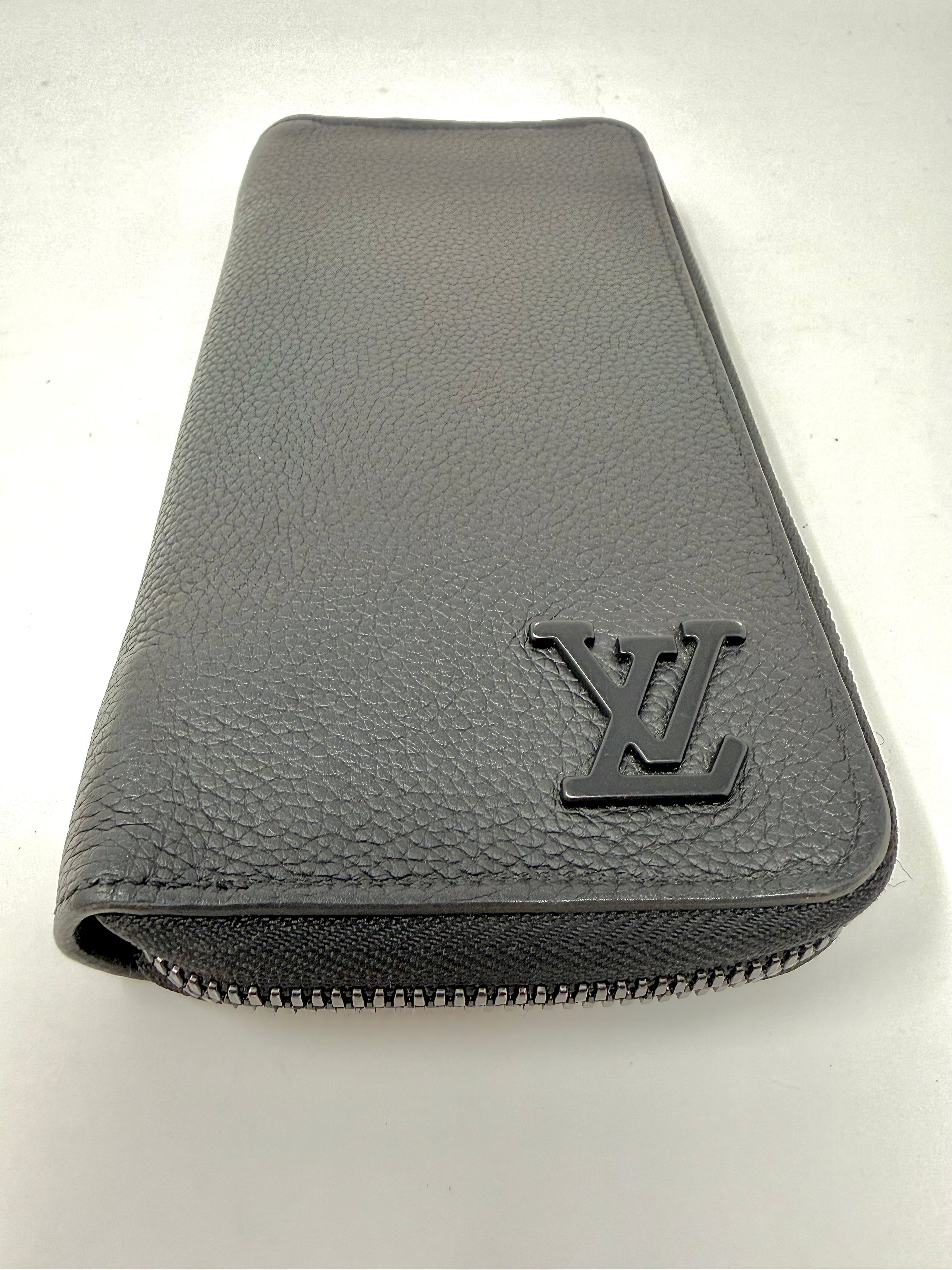 Louis Vuitton Aerogram Zippy Wallet Vertical – Black Leather | Full Set