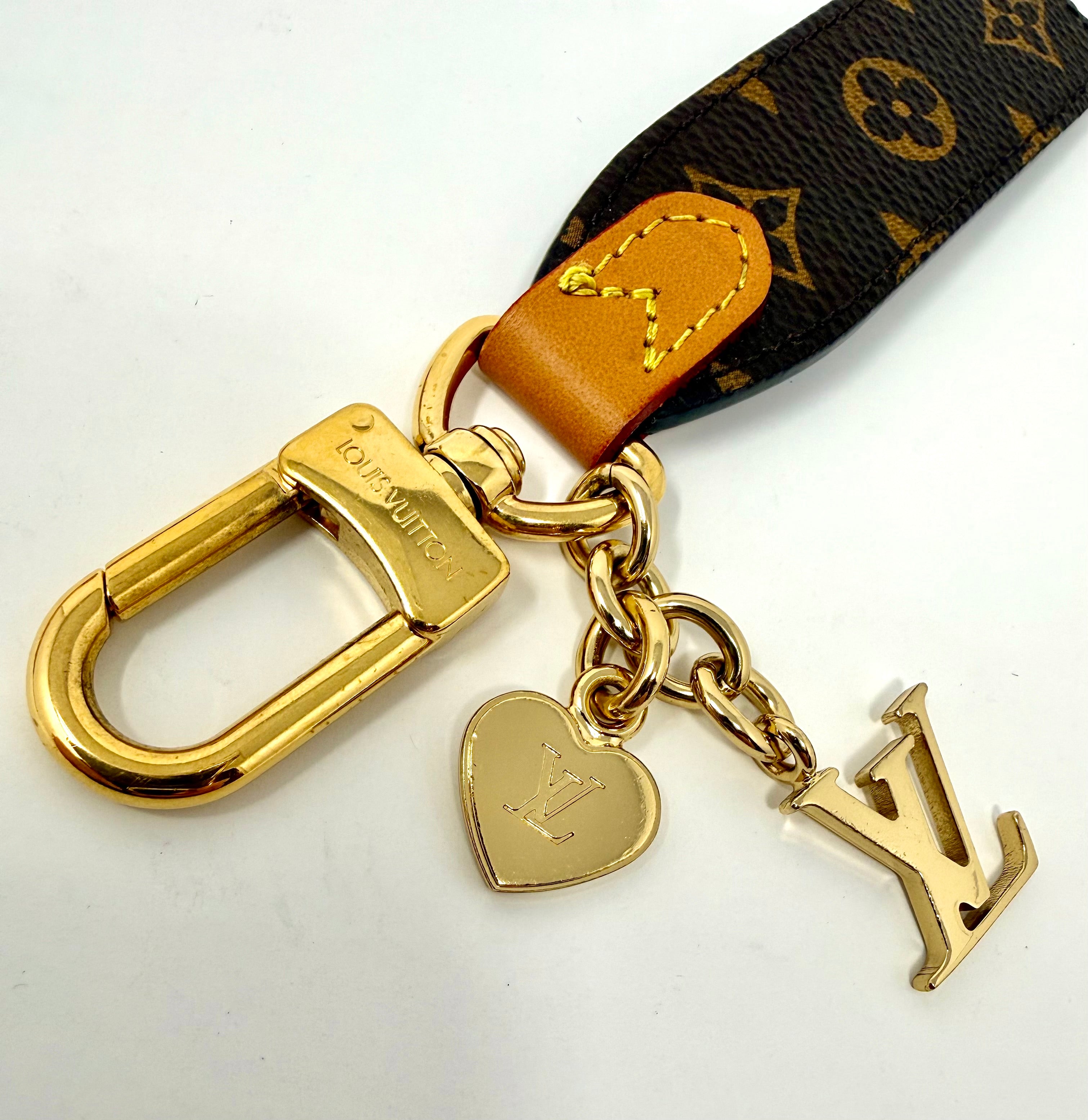 Louis Vuitton LV Cherished Tab Key Holder – Monogram (M01184), full set, like new