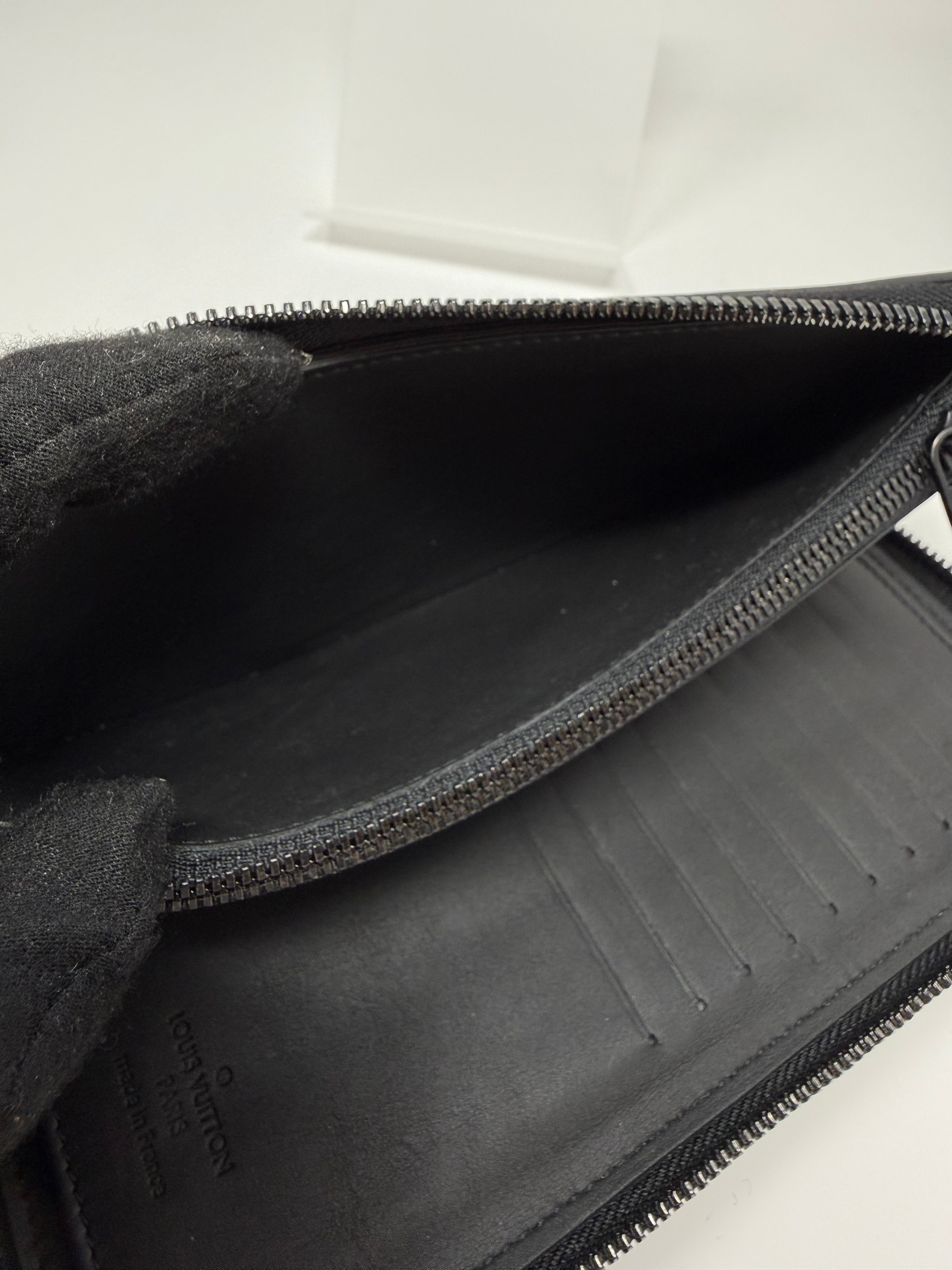 Louis Vuitton Aerogram Zippy Wallet Vertical – Black Leather | Full Set