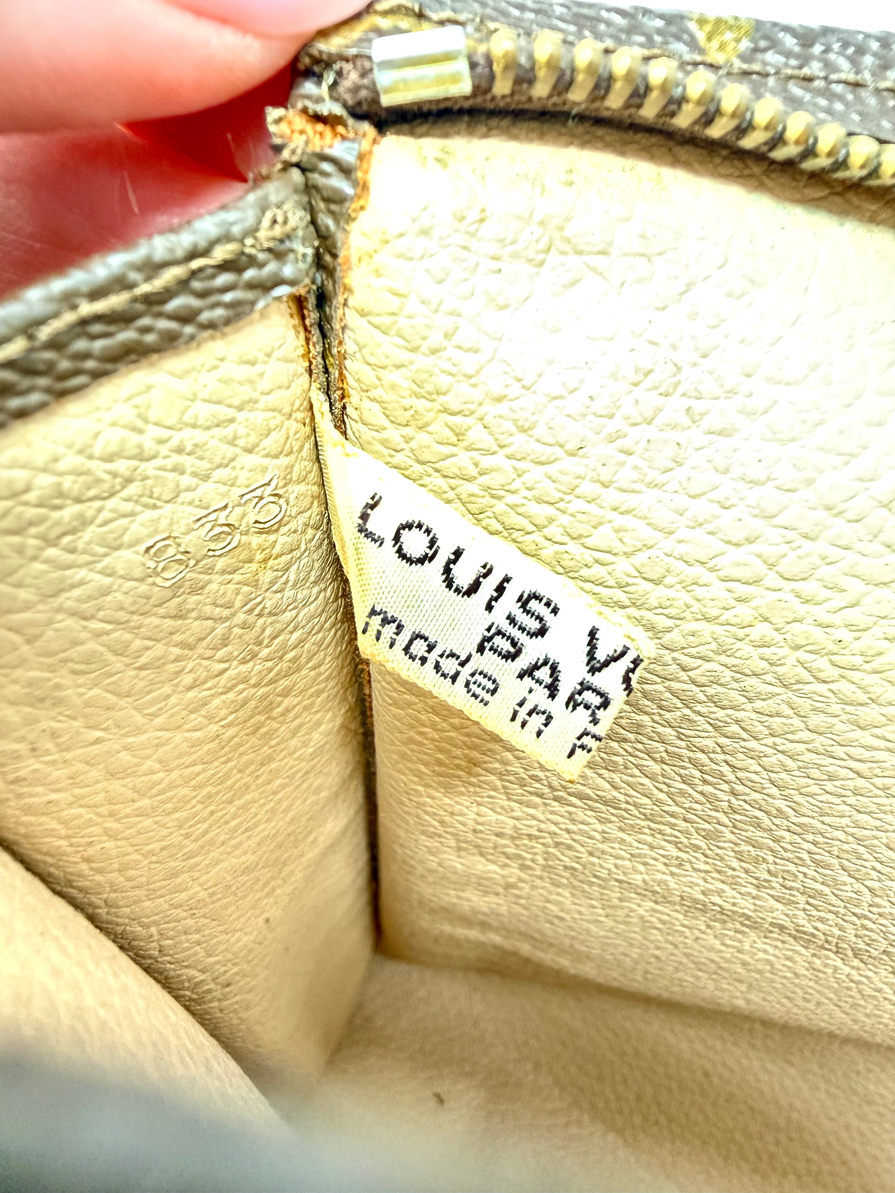 Vintage Louis Vuitton Monogram Toiletry Pouch Clutch – 833 (March 1983)
