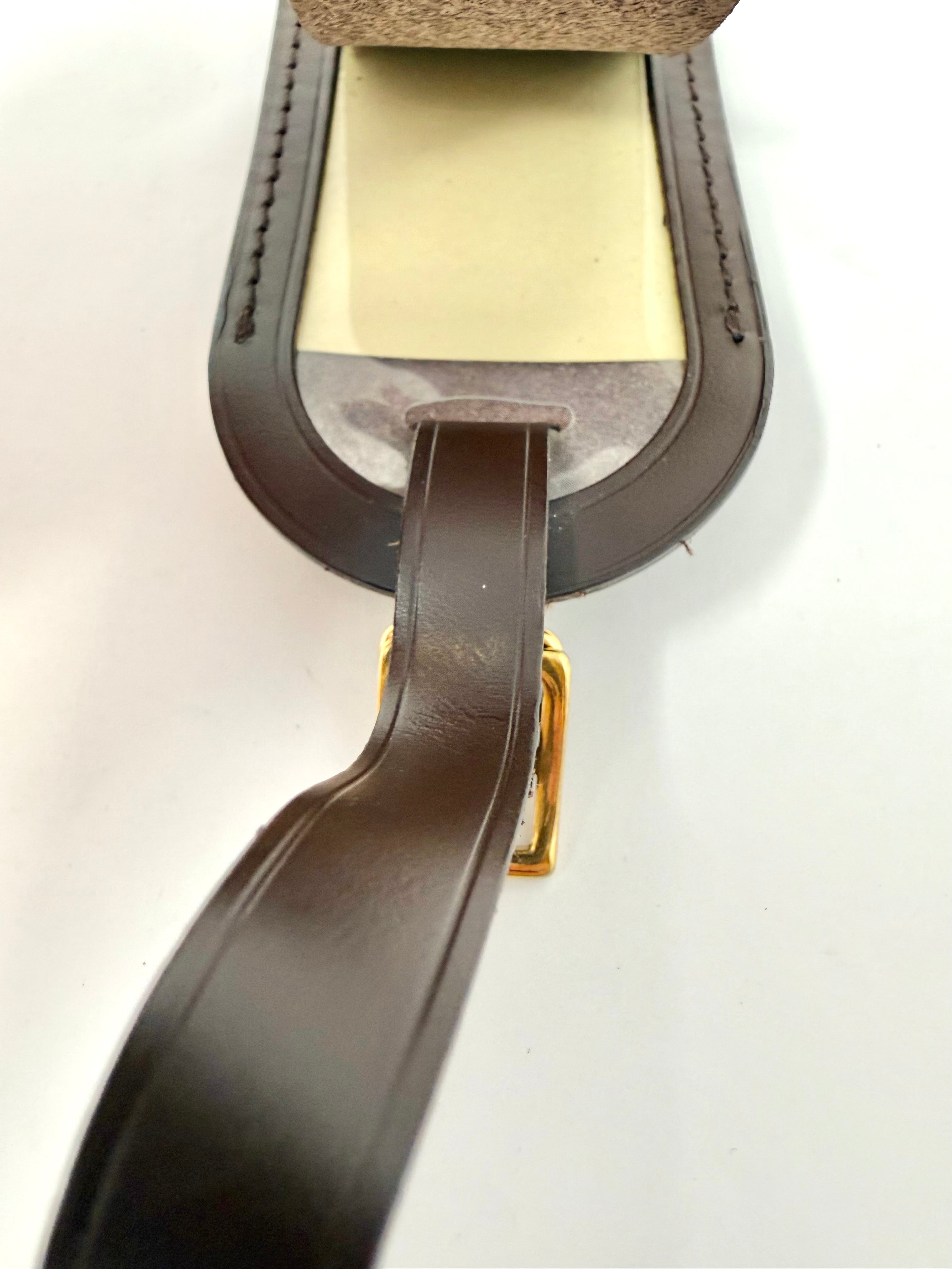 Louis Vuitton Calfskin Luggage Tag – Ebene, Excellent Condition