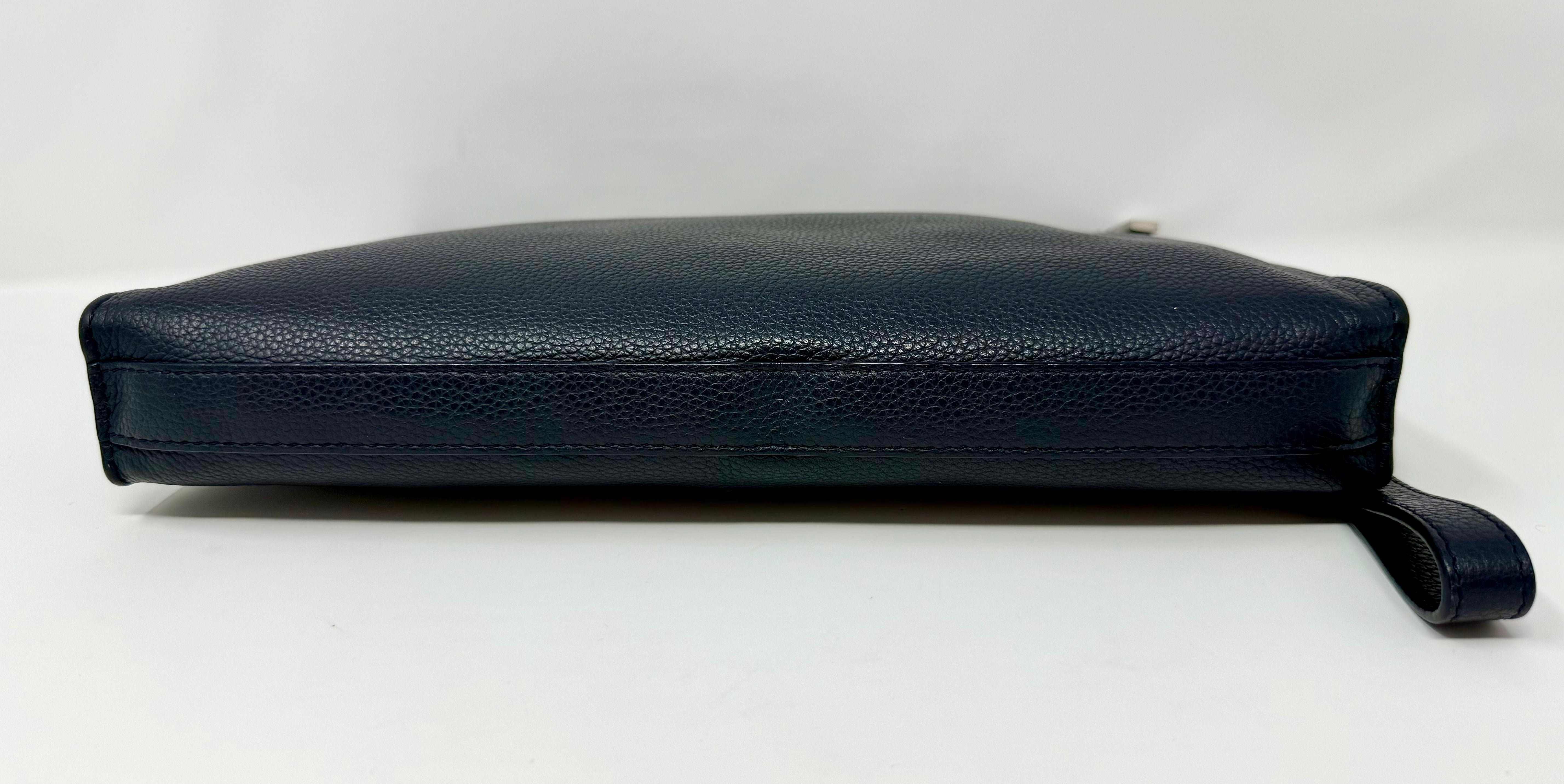 Dior Homme 2018 Grained Calfskin Atelier Clutch / Pouch