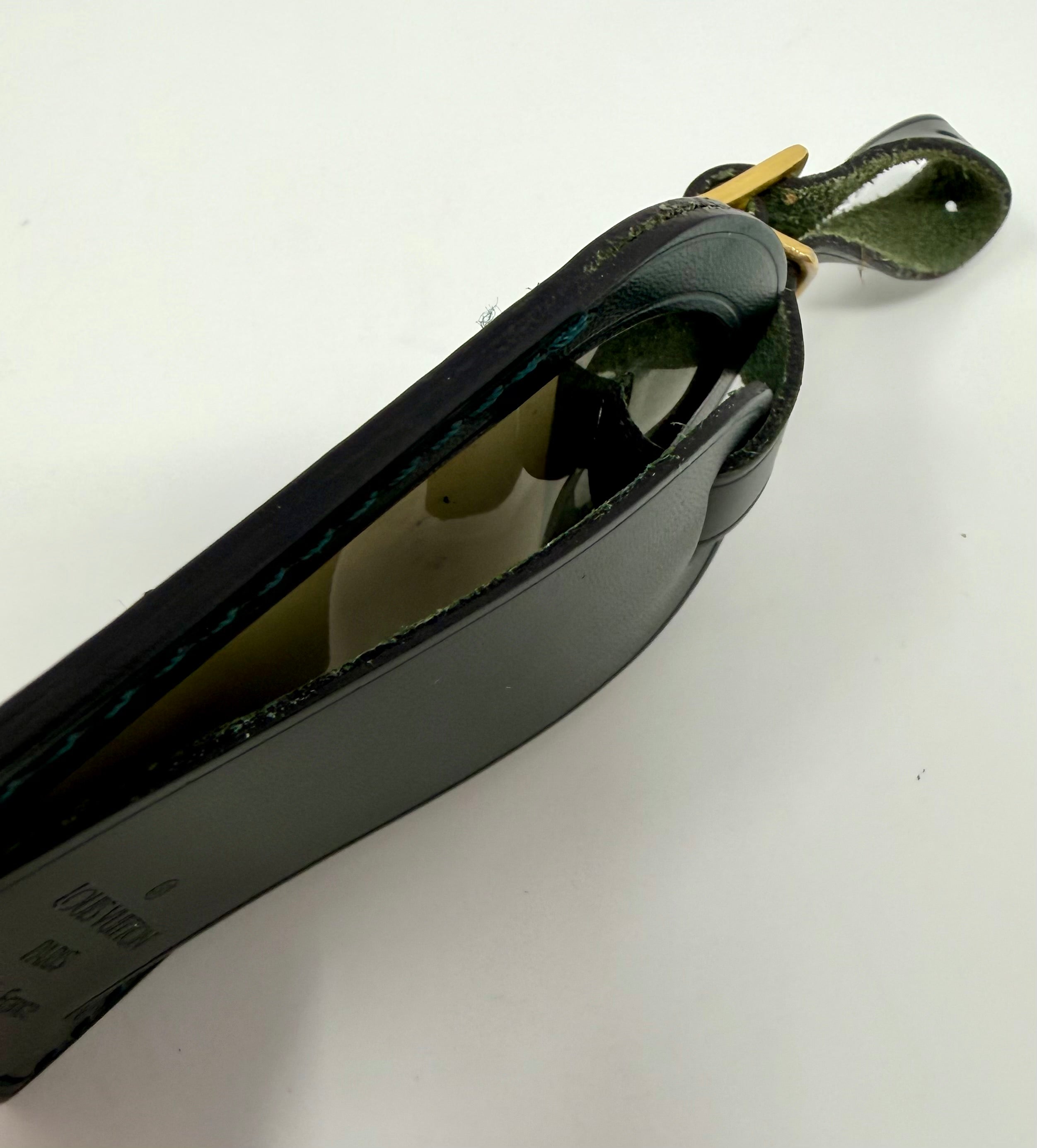 Louis Vuitton Calfskin Luggage Tag – Borneo Green, Like New
