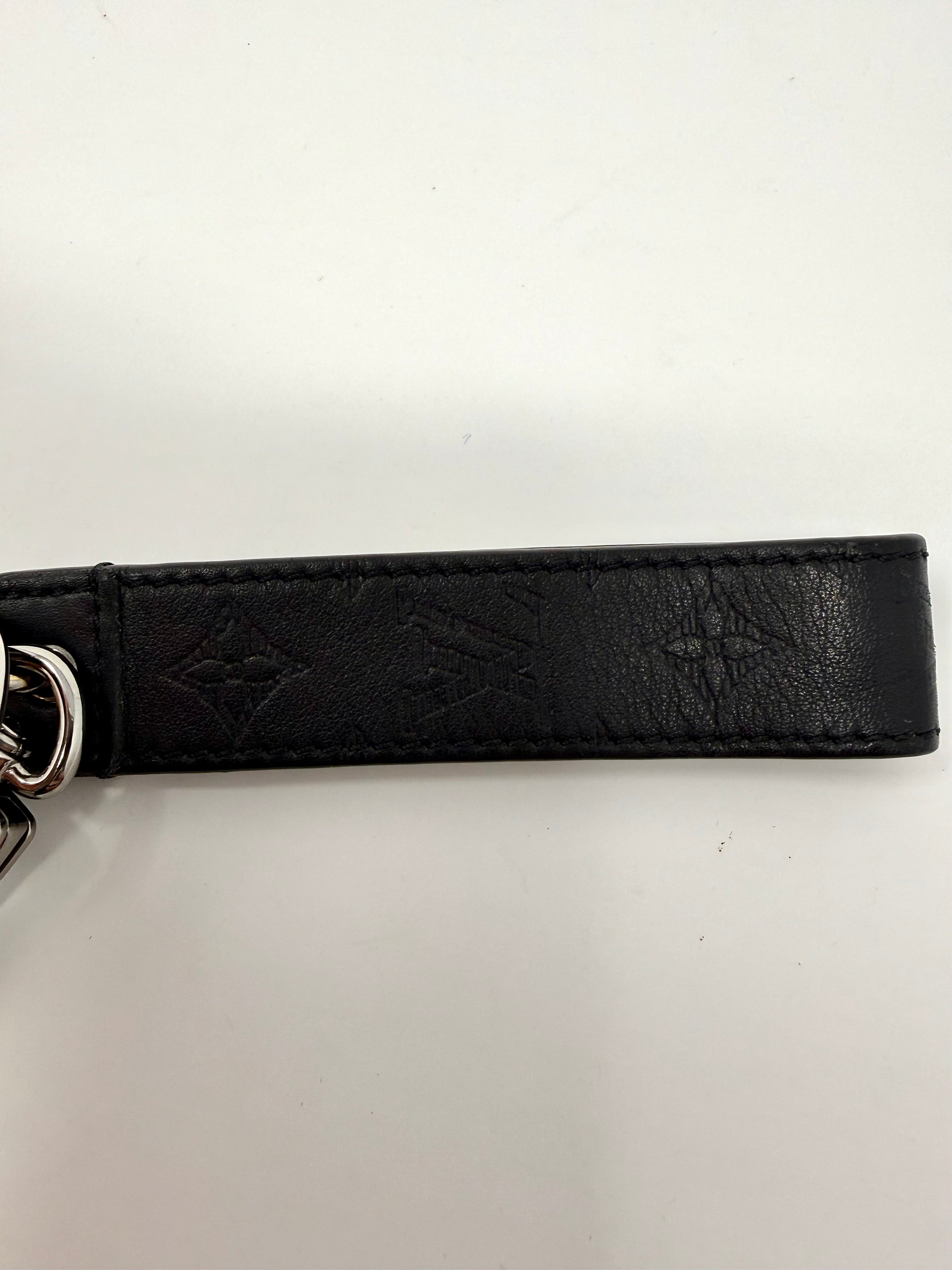 Louis Vuitton LV Shadow Dragonne Key Holder & Bag Charm – (M01298) Black, Full Set