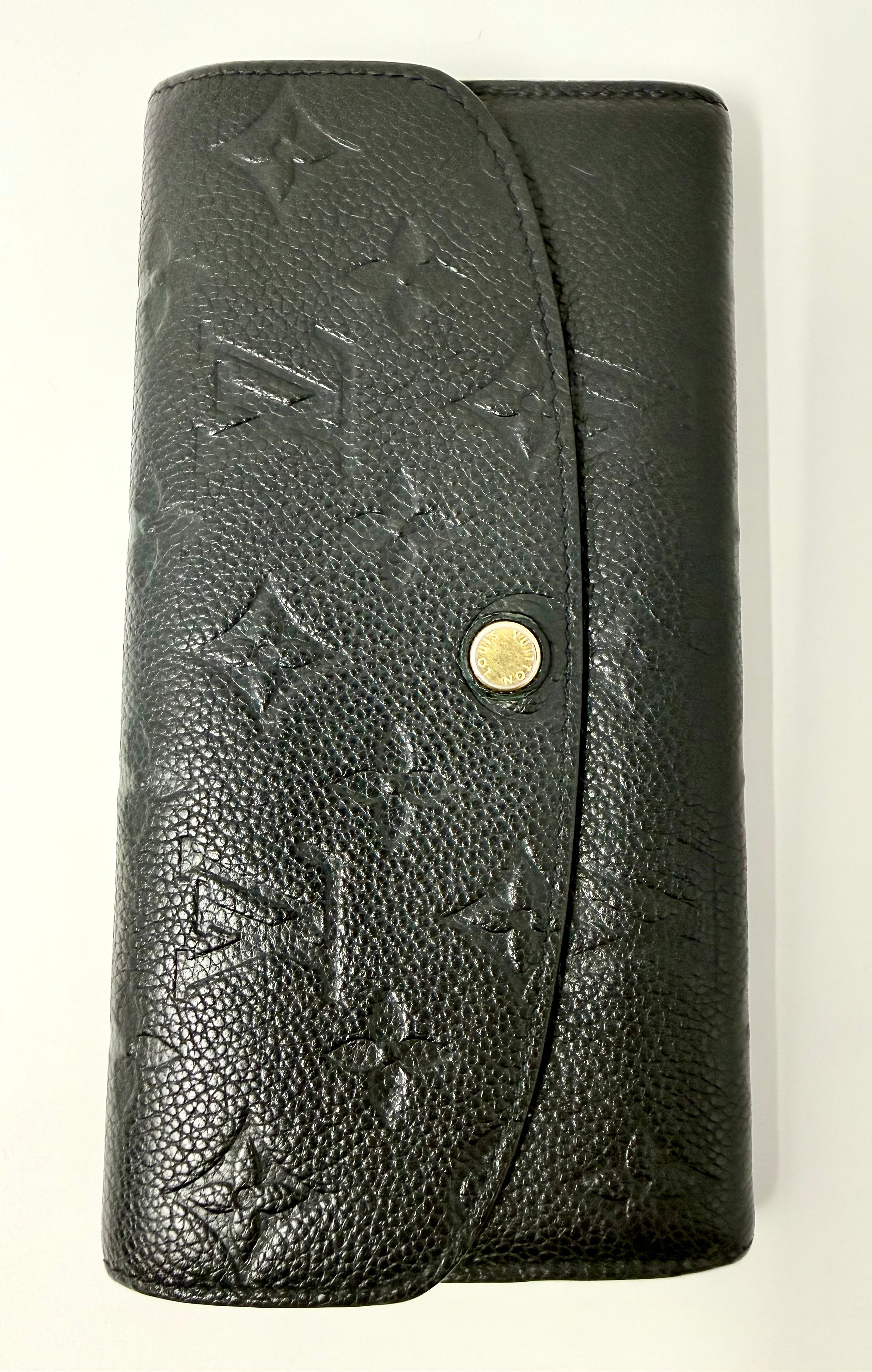 Louis Vuitton Monogram Empreinte Emilie Wallet – Black / Dune, CA4178 (2018)