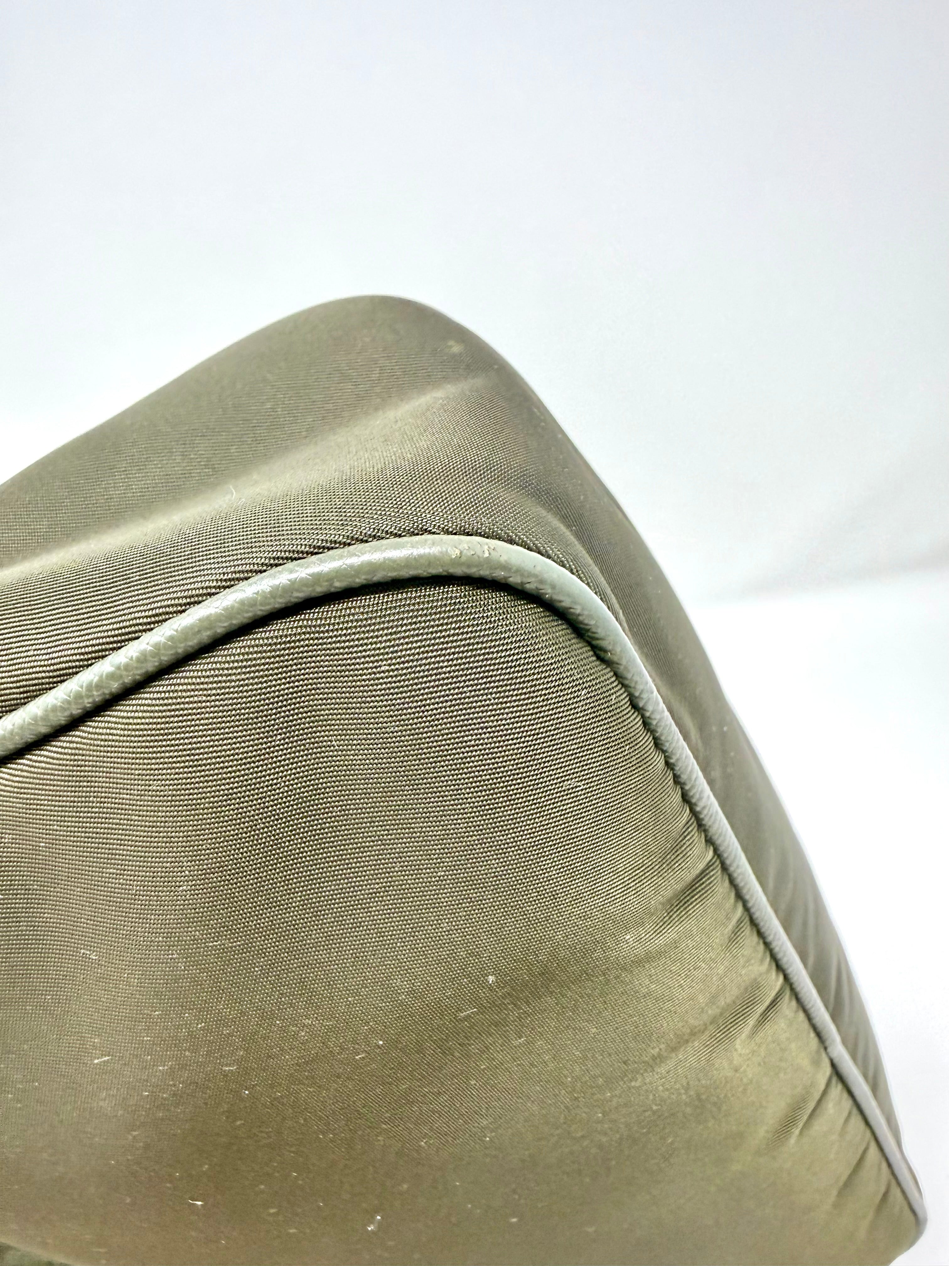 Prada Re-Edition 2005 Nylon Shoulder Bag in Deep Green