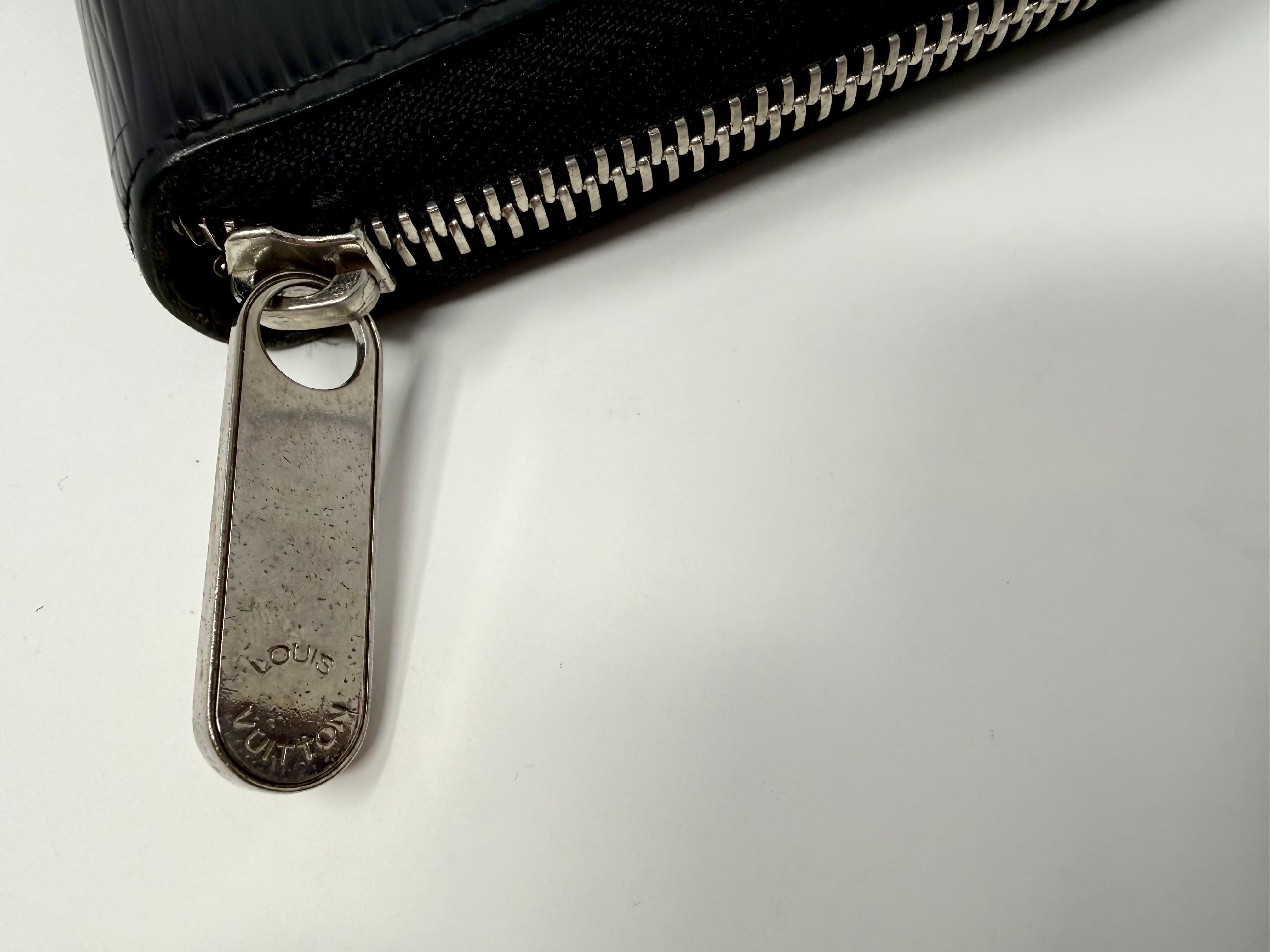 Louis Vuitton Black Epi Leather Zippy Organizer Wallet, SN5008 (2008)