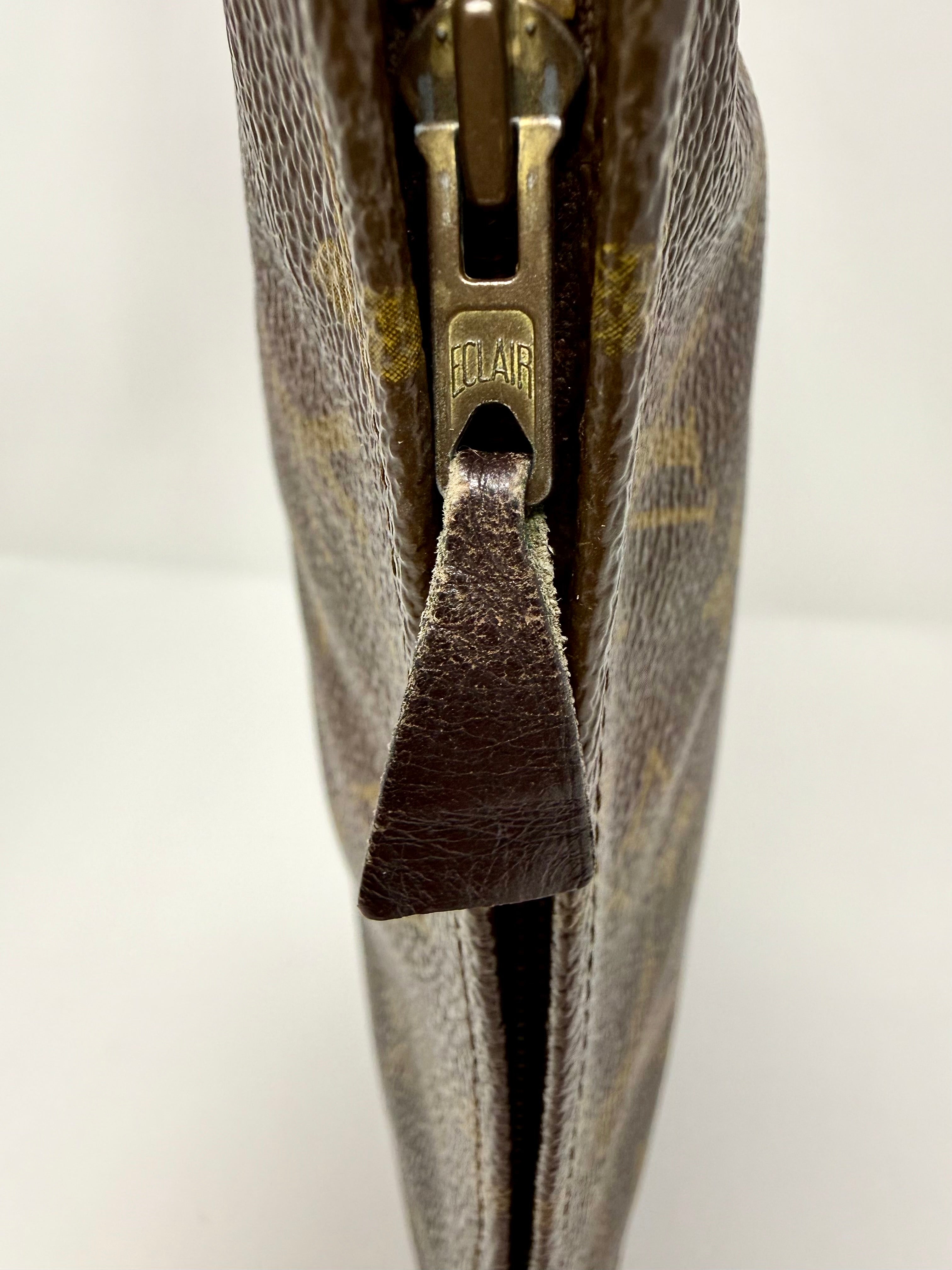Vintage Louis Vuitton Monogram Toiletry Pouch Clutch – 833 (March 1983)