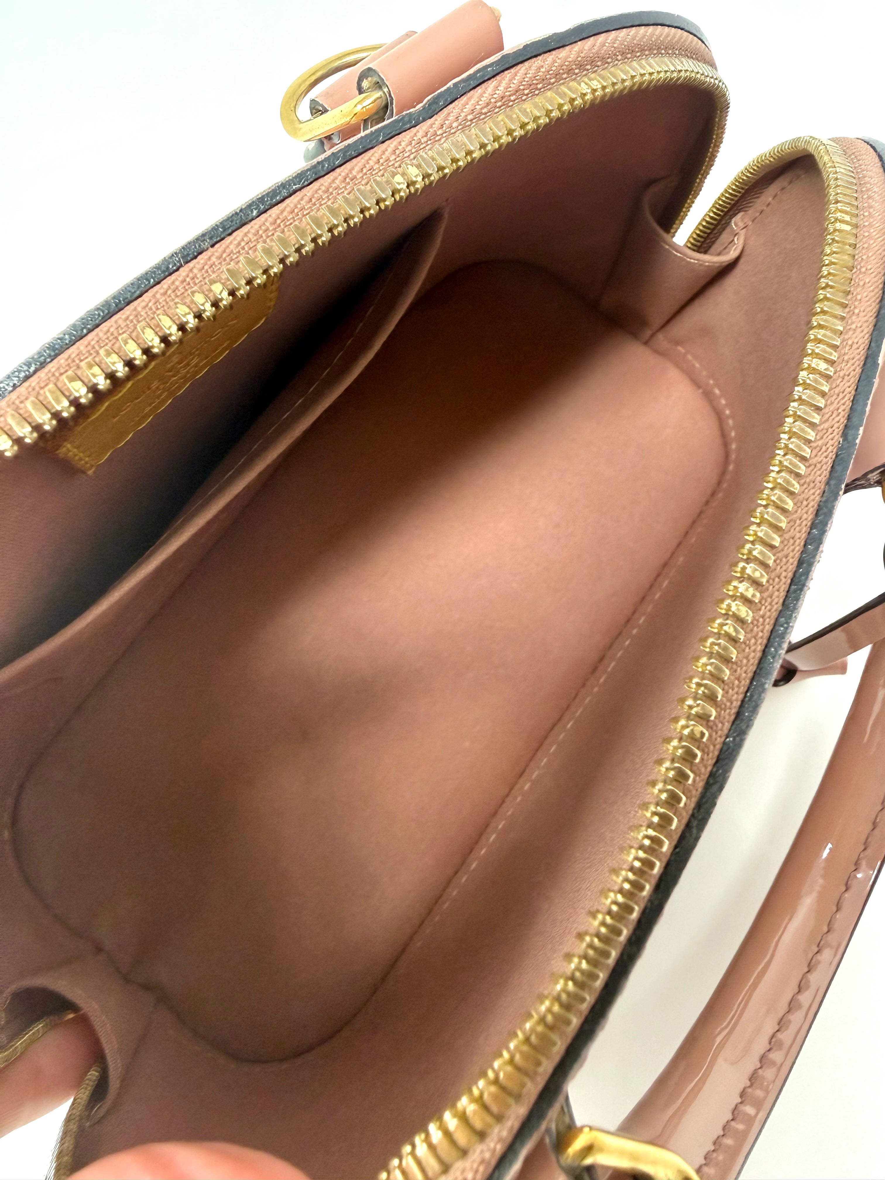 Louis Vuitton Alma BB Monogram Vernis Rose Velours Dusty Pink Bag (2012)