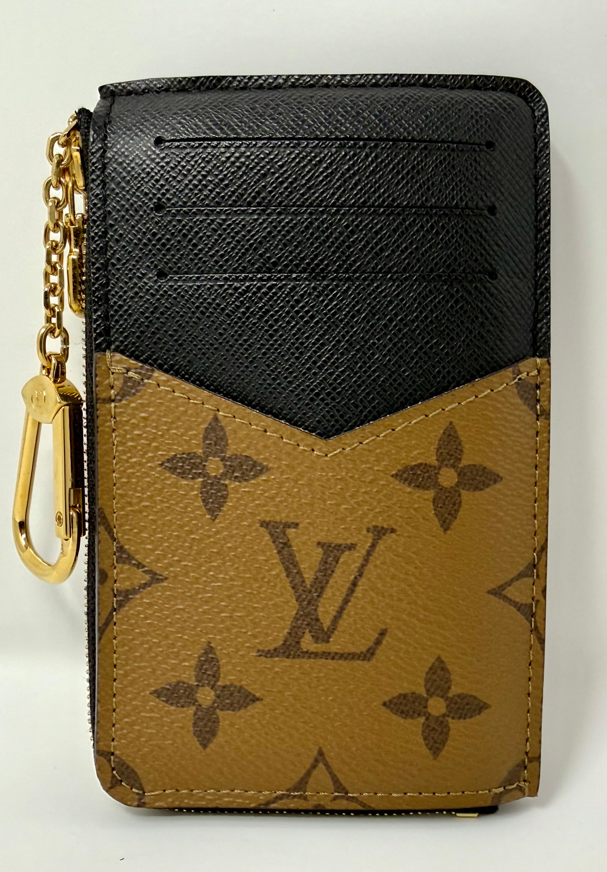 Louis Vuitton Reverse Monogram Recto Verso Card Holder (M81303)- microchipped