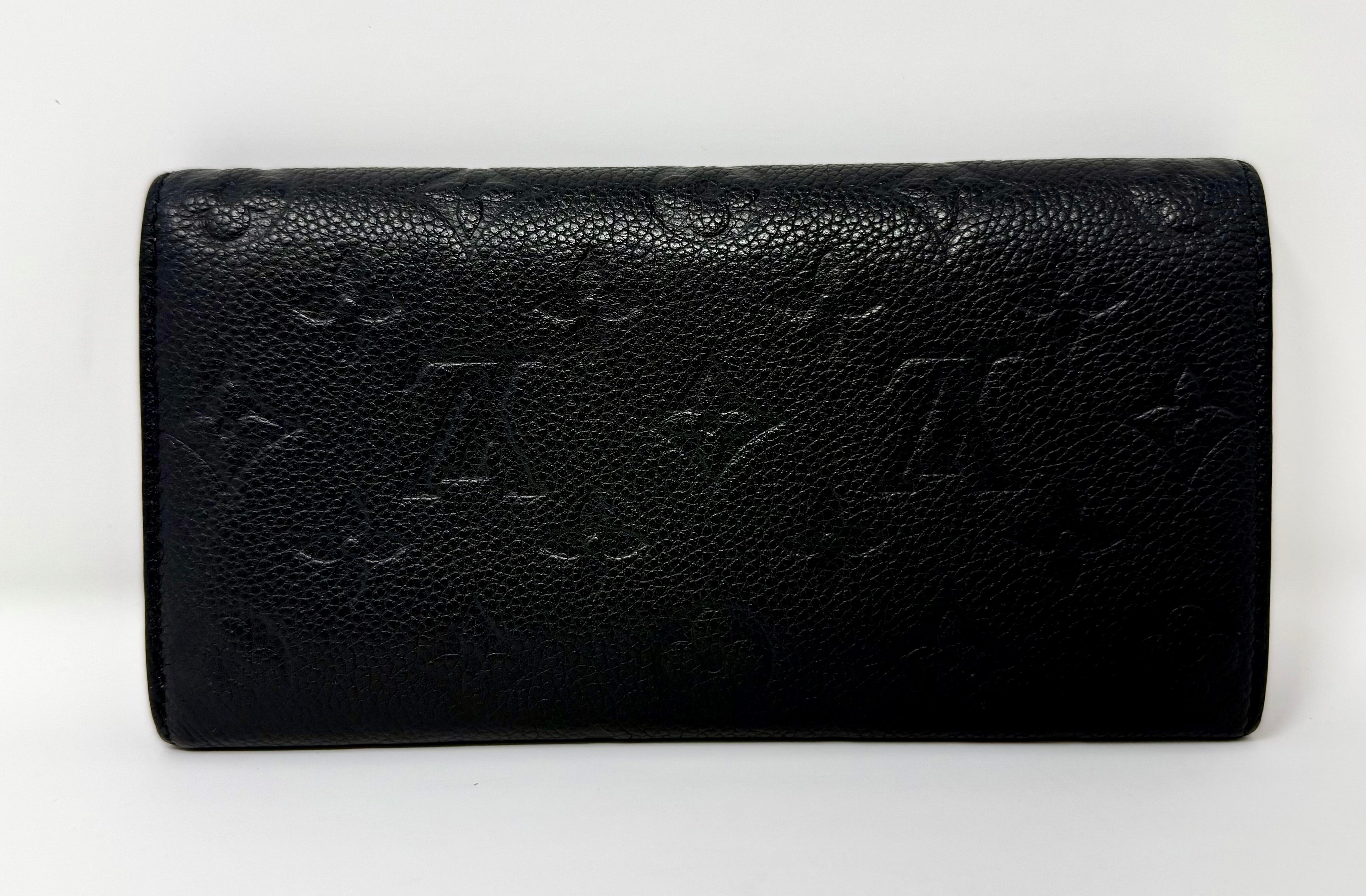 Louis Vuitton Monogram Empreinte Emilie Wallet – Black / Dune, CA4178 (2018)