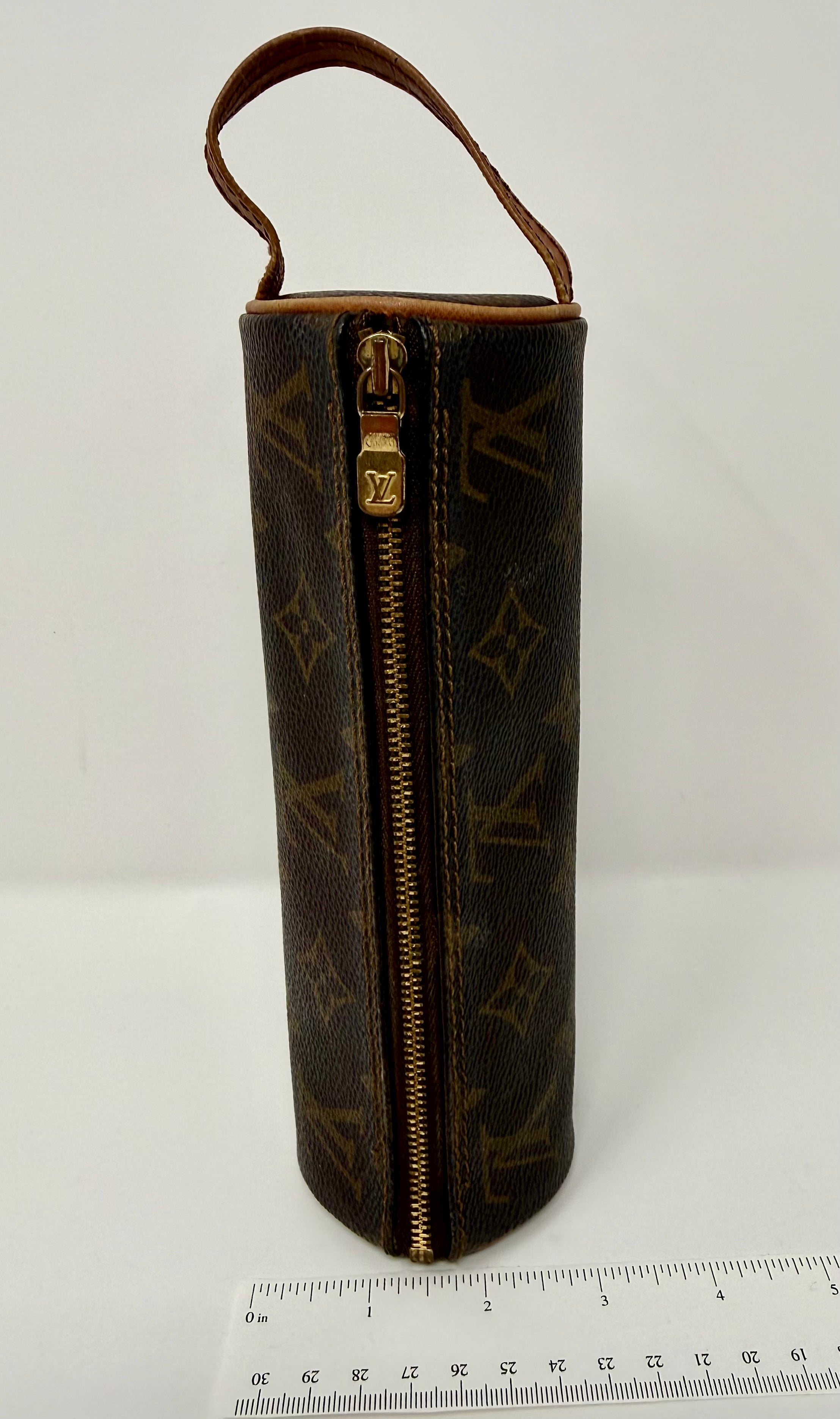 Louis Vuitton Vintage Monogram Trousse Ronde 20 Cosmetic Pouch – 1990 (RA0940)